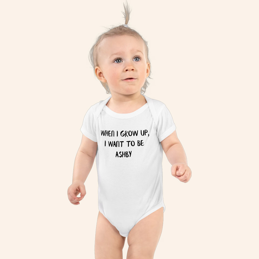 Ashby Merch I Want To Be Ashby Toddler Bodysuit Lorax Silly Merch Gifts For Babies-1