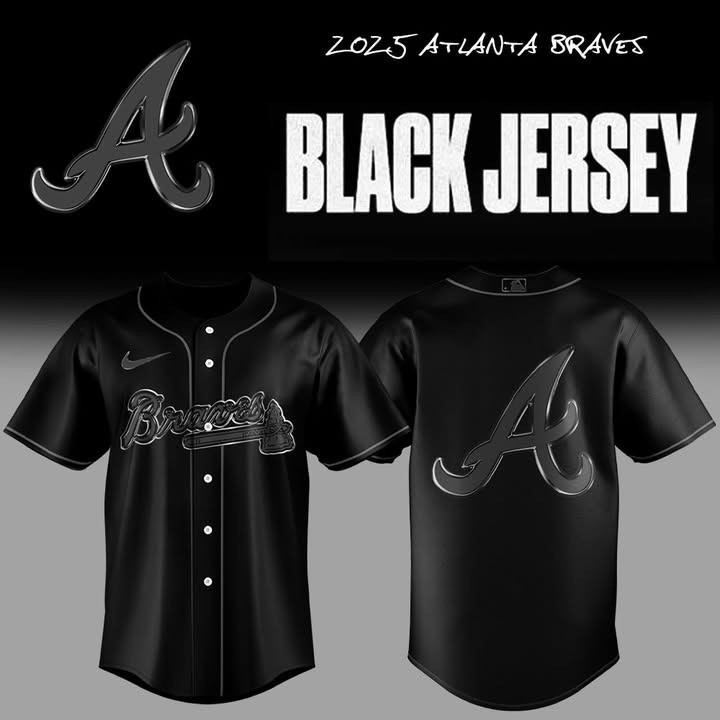 Atlanta Braves Back In Black Jersey 2025 MLB Merch Baseball Gifts For Braves Fans For Him-1 Atlanta Braves Back In Black Jersey 2025 MLB Merch Baseball Gifts For Braves Fans For Him-1