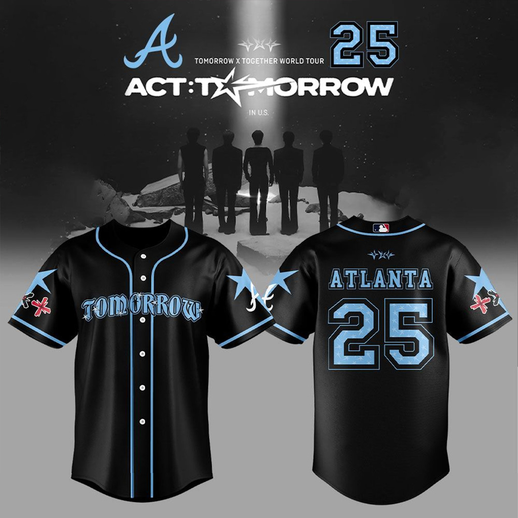 Atlanta Braves Tomorrow x Together World Tour 2025 Jersey Atlanta Braves Merch Fan Gifts-1 Atlanta Braves Tomorrow x Together World Tour 2025 Jersey Atlanta Braves Merch Fan Gifts-1