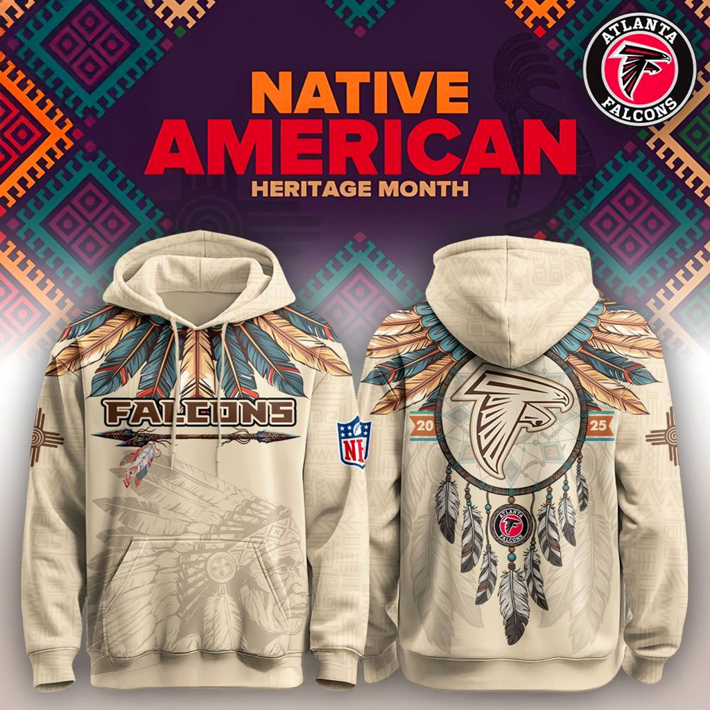 Atlanta Falcons Native American Heritage Month Hoodie Falcons Merch Gifts For Football Fan-1 Atlanta Falcons Native American Heritage Month Hoodie Falcons Merch Gifts For Football Fan-1