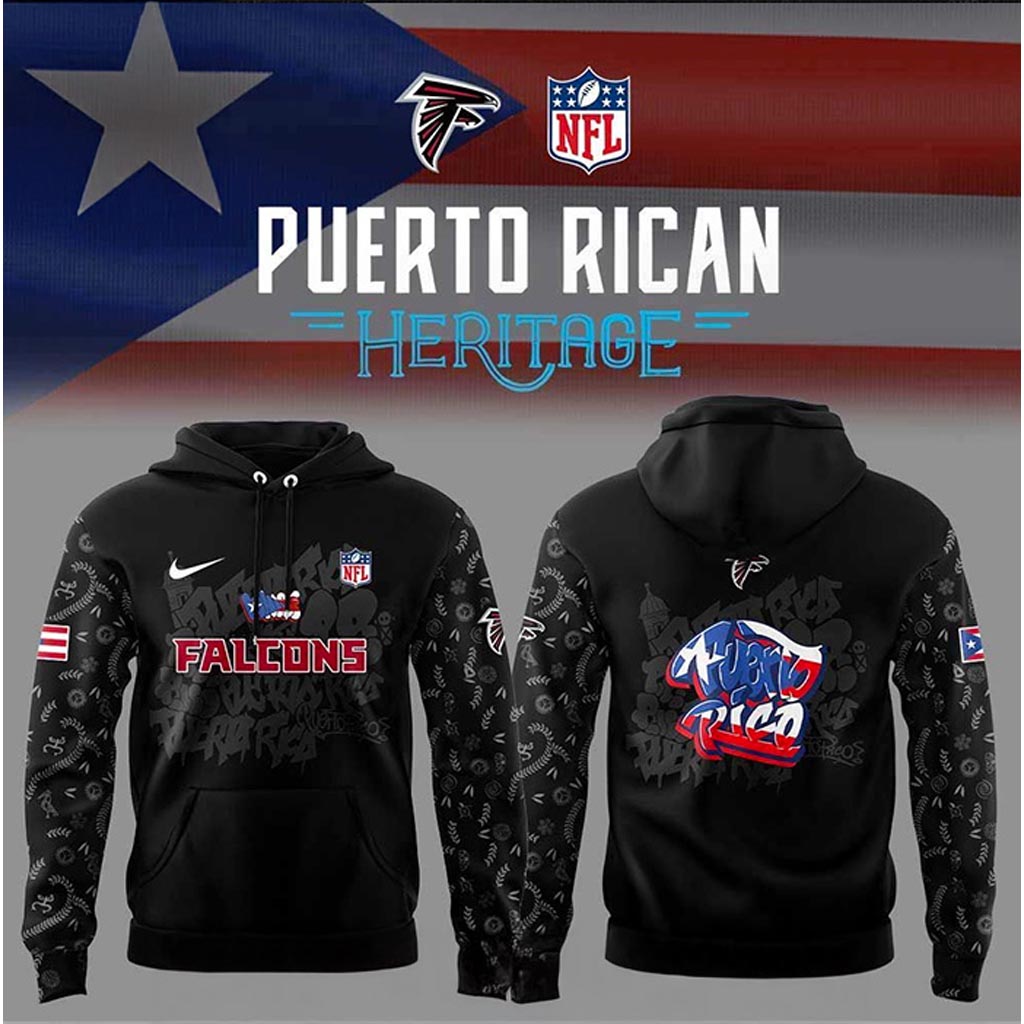 Atlanta Falcons Puerto Rican Heritage Hoodie Atlanta Falcons Merch Gifts For Football Fans-1 Atlanta Falcons Puerto Rican Heritage Hoodie Atlanta Falcons Merch Gifts For Football Fans-1