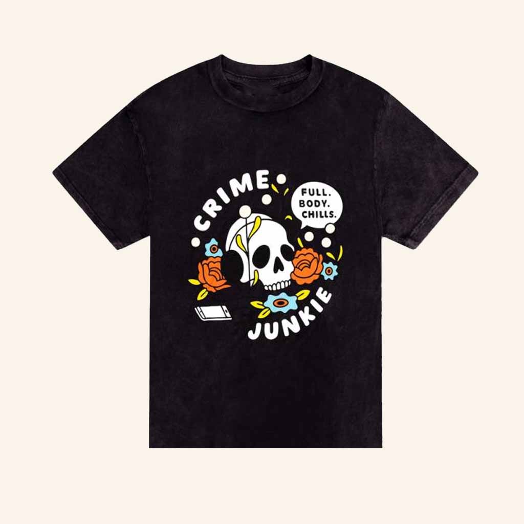 Audiochuck Merch Crime Junkie Headphones T-Shirt Gift Ideas For Brother-1 Audiochuck Merch Crime Junkie Headphones T-Shirt Gift Ideas For Brother-1