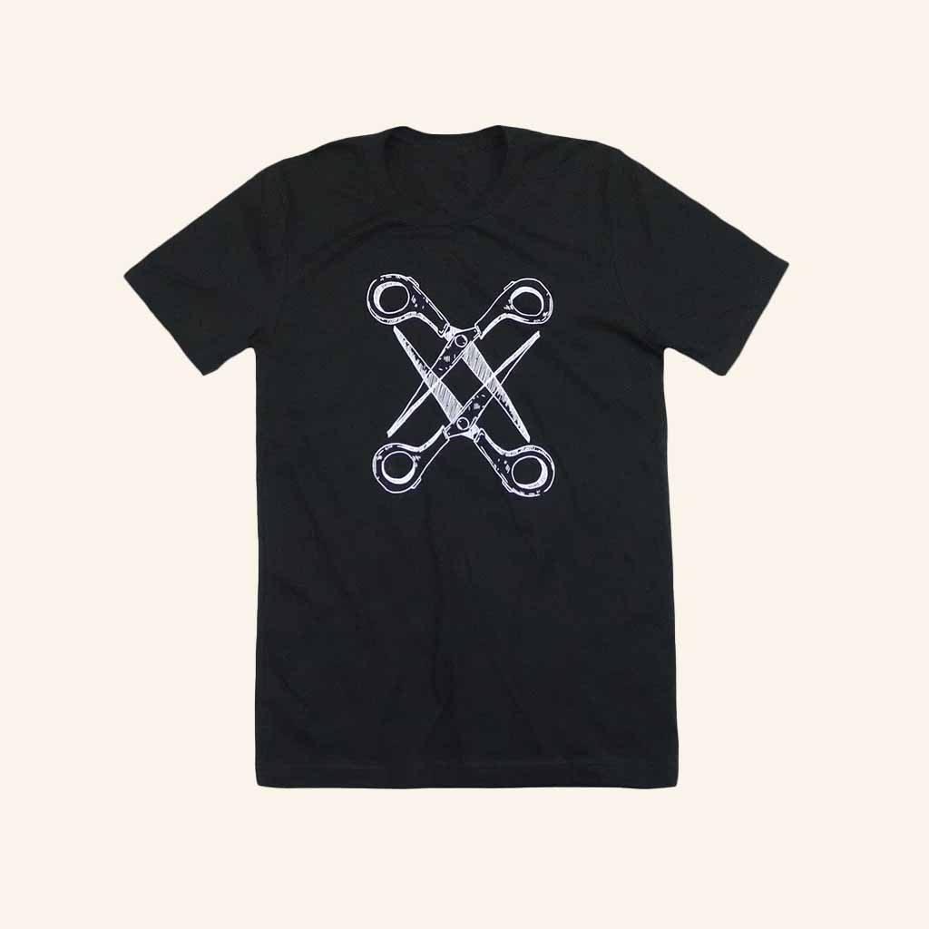 Autostraddle Merch Basic Scissoring Black T-Shirt Birthday Presents For Boyfriend-1