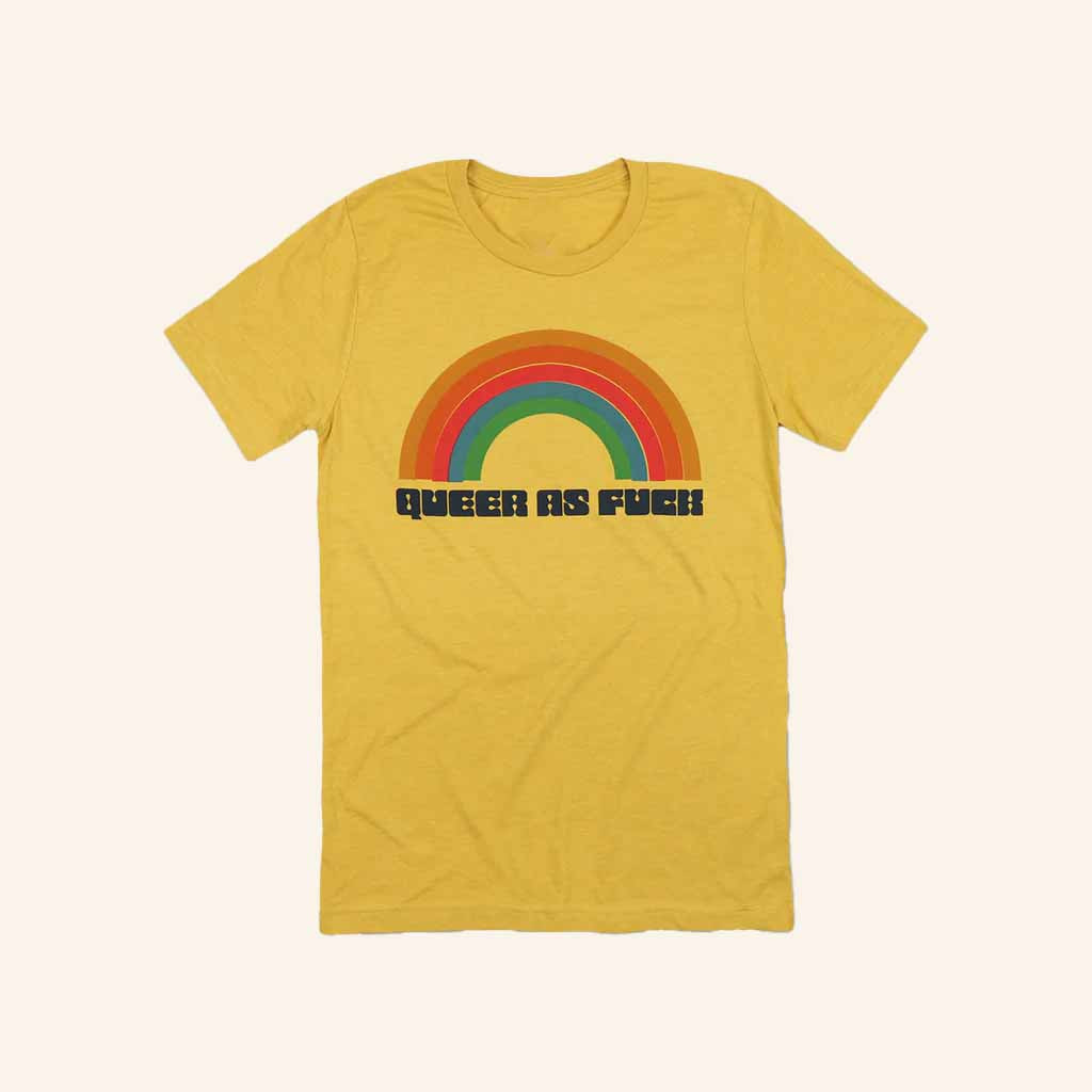 Autostraddle Merch Queer As F T-Shirt Gift Ideas For Friends-1 Autostraddle Merch Queer As F T-Shirt Gift Ideas For Friends-1