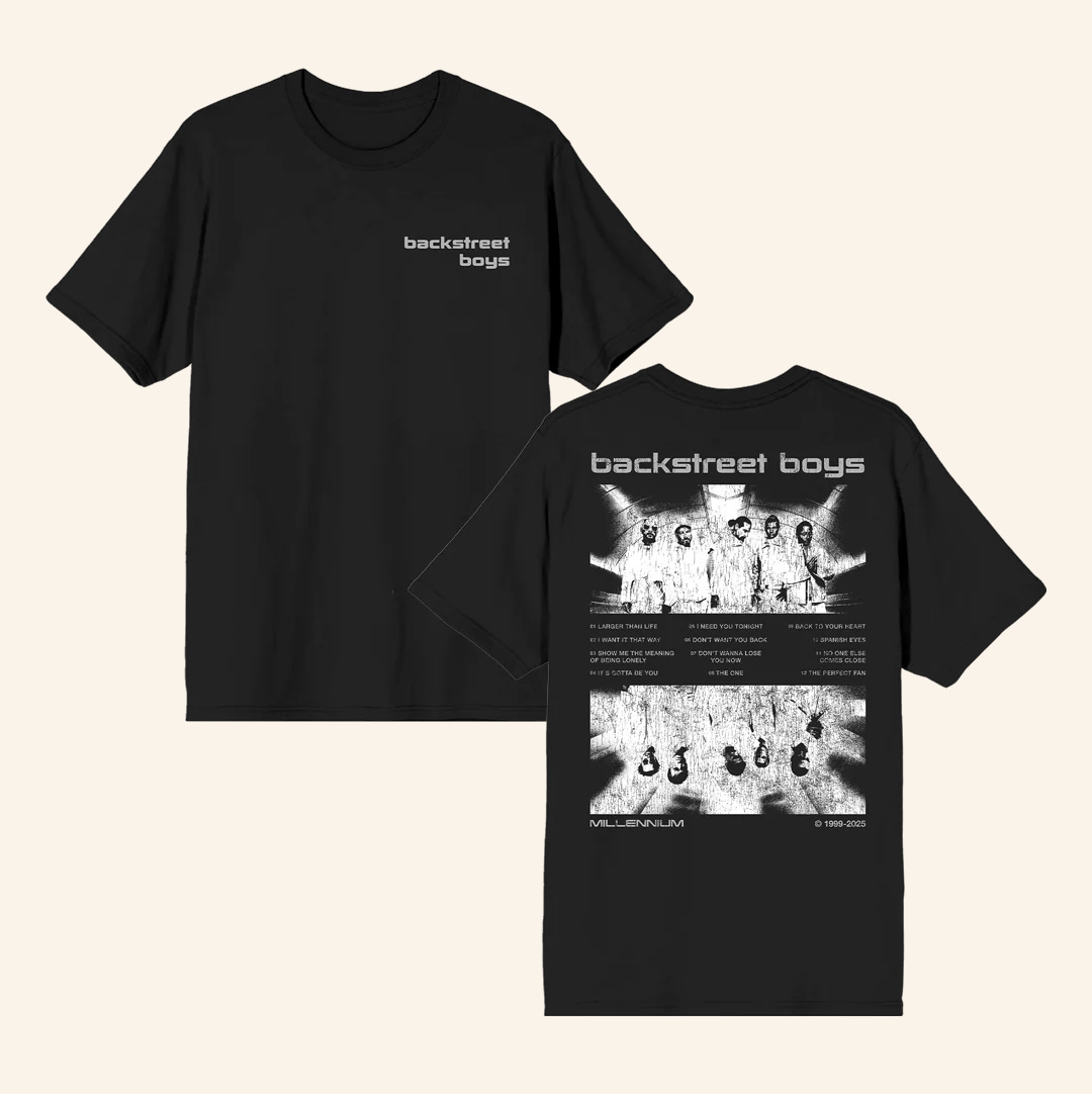 Backstreet Boys Merch Mirrored Millennium Cover T-Shirt Christmas Present For Fans-1