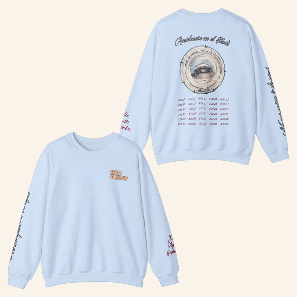 Bad Bunny DTMF Merch Residencia El Choli Long Sleeve Shirt Christmas Gift For Brother-1