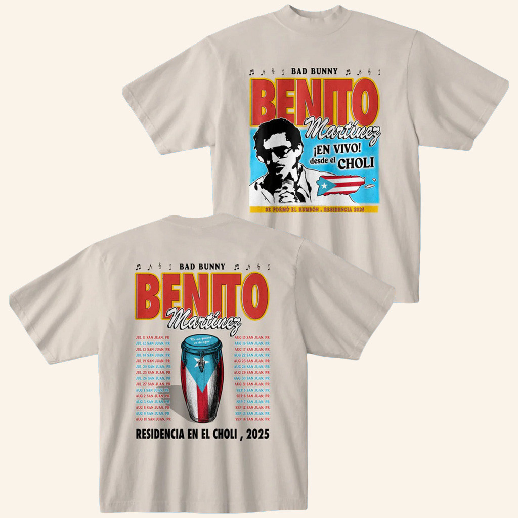 Bad Bunny DTMF Merch Residencia Salsa T-Shirt Birthday Gift For Her-1