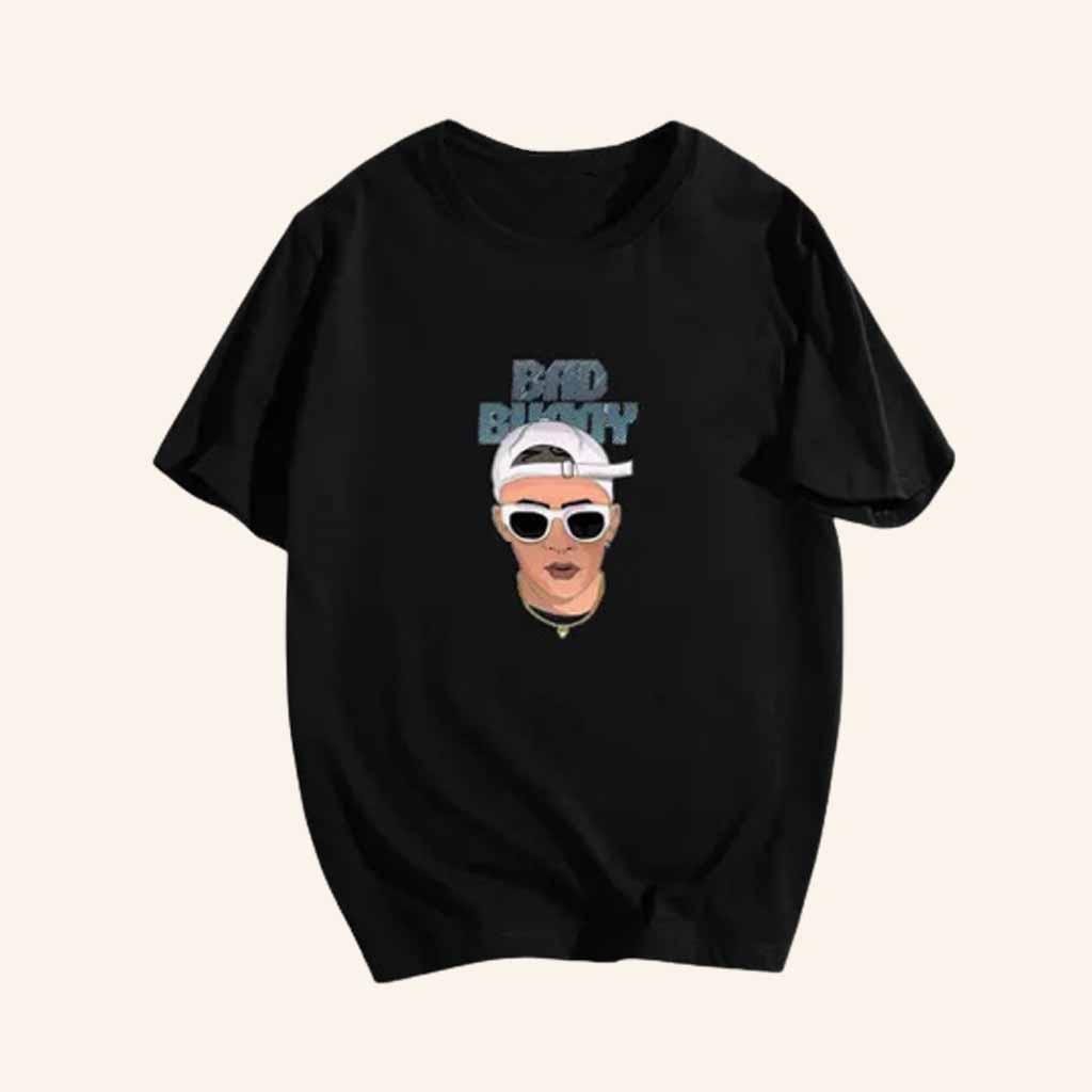 Bad Bunny Merch Bad Bunny Graphic T-Shirt Christmas Gifts For Him-1