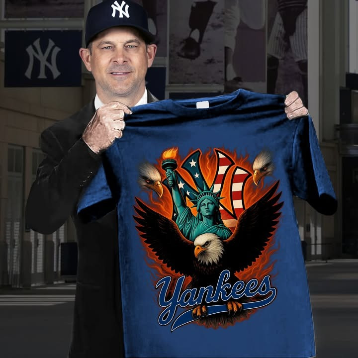 Bald Eagle Liberty NY New York Yankees 4Th Of July Shirt Patriotic Gifts For Yankees Fans-1