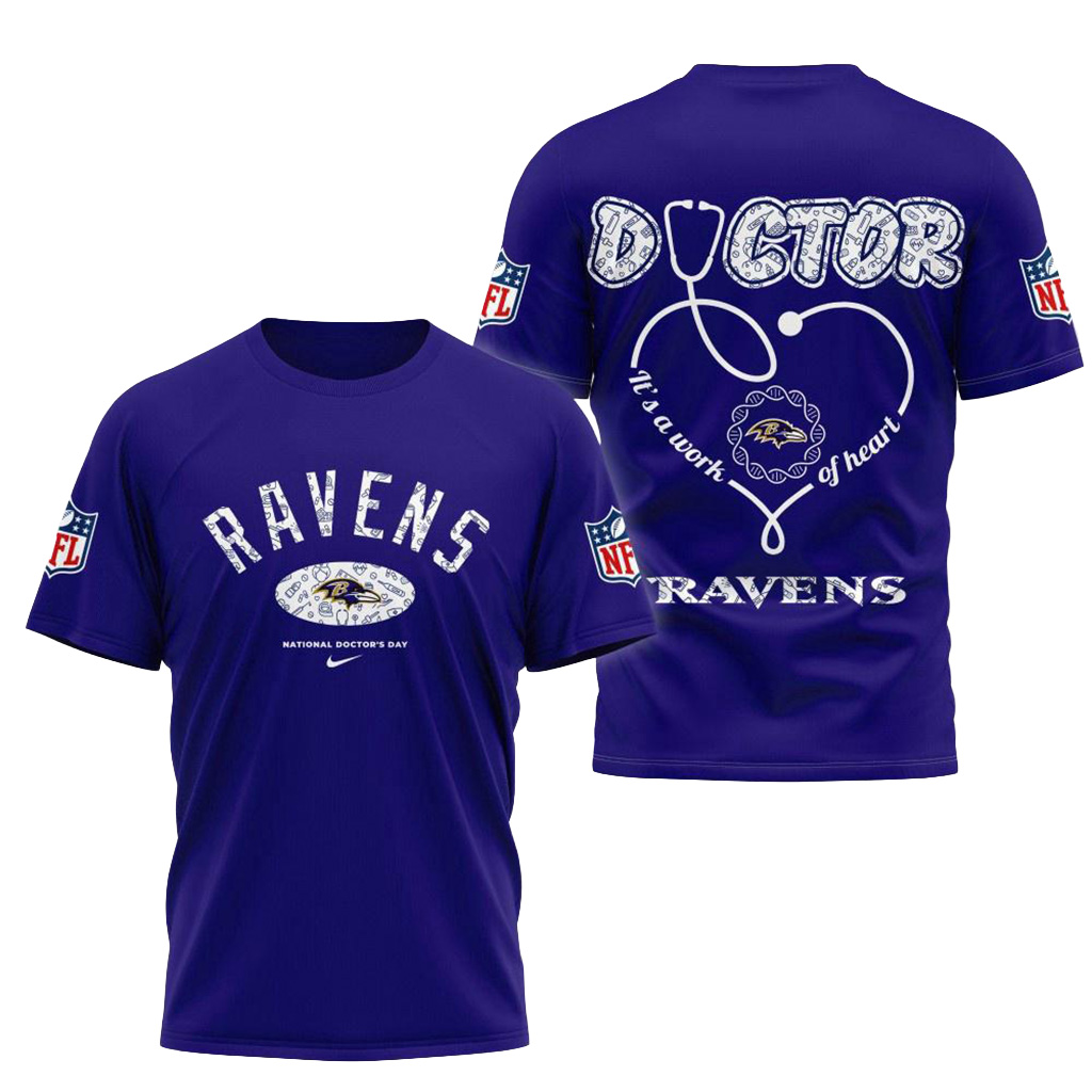 Baltimore Ravens NFL National Doctors Day Shirt Baltimore Ravens Merch Gifts For Husband-1