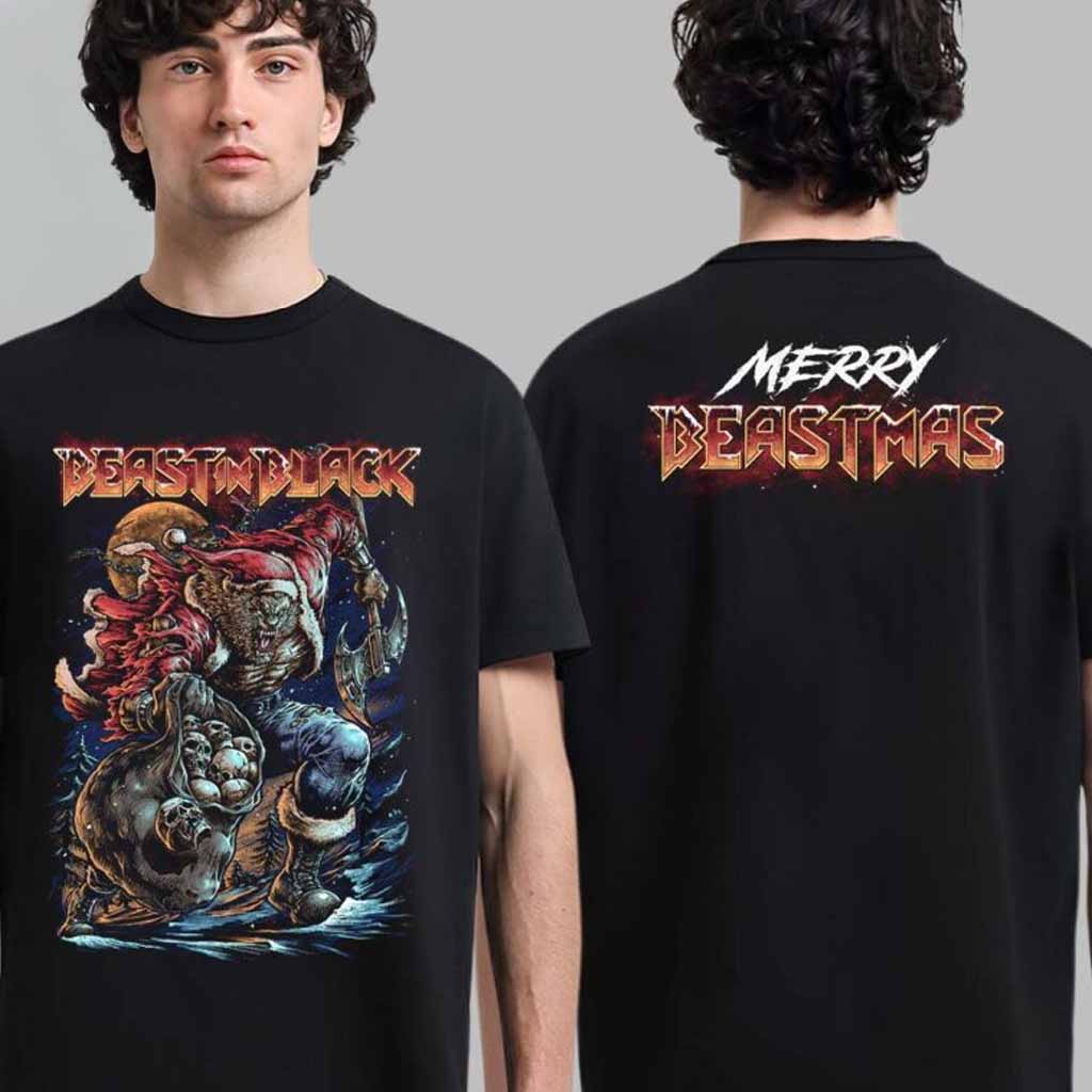 Beast In Black Merry Beastmas Merch Beast In Black T-Shirt Gifts For Fans-1 Beast In Black Merry Beastmas Merch Beast In Black T-Shirt Gifts For Fans-1