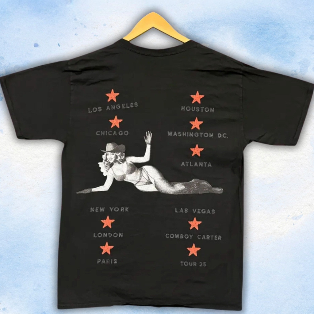 Beyonce Cowboy Carter Tour 2025 T-Shirt Beyonce Cowboy Tour Merch Fans Gifts-1 Beyonce Cowboy Carter Tour 2025 T-Shirt Beyonce Cowboy Tour Merch Fans Gifts-1