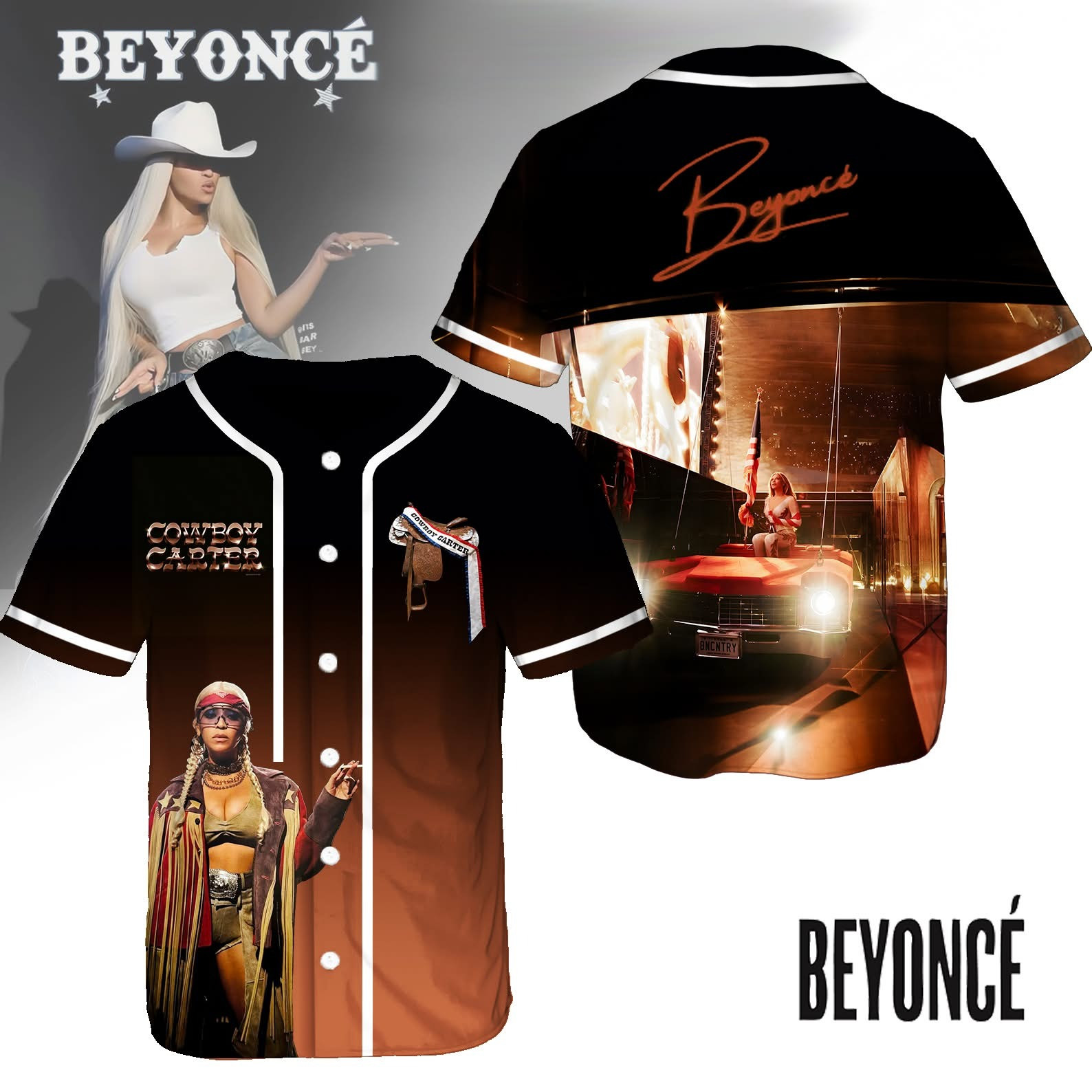 Beyonce Cowboy Carter Tour Merch Jersey Concert Gifts For Beyonce Lovers Fans-1