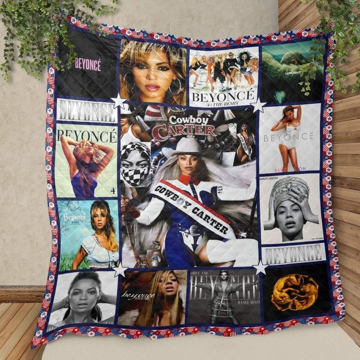 Beyonce Cowboy Carter Tour Merch Quilt Blanket Themed Gifts For Beyonce Lovers Fans-1 Beyonce Cowboy Carter Tour Merch Quilt Blanket Themed Gifts For Beyonce Lovers Fans-1