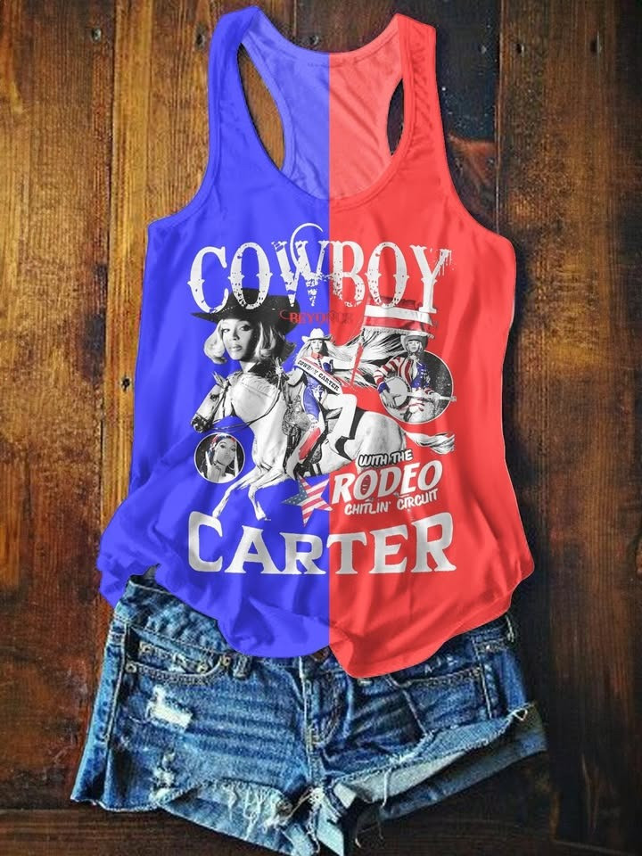 Beyonce Cowboy Carter Tour Merch Women's Tank Top With The Rodeo Chitlin Circuit Fan Gifts-1 Beyonce Cowboy Carter Tour Merch Women's Tank Top With The Rodeo Chitlin Circuit Fan Gifts-1