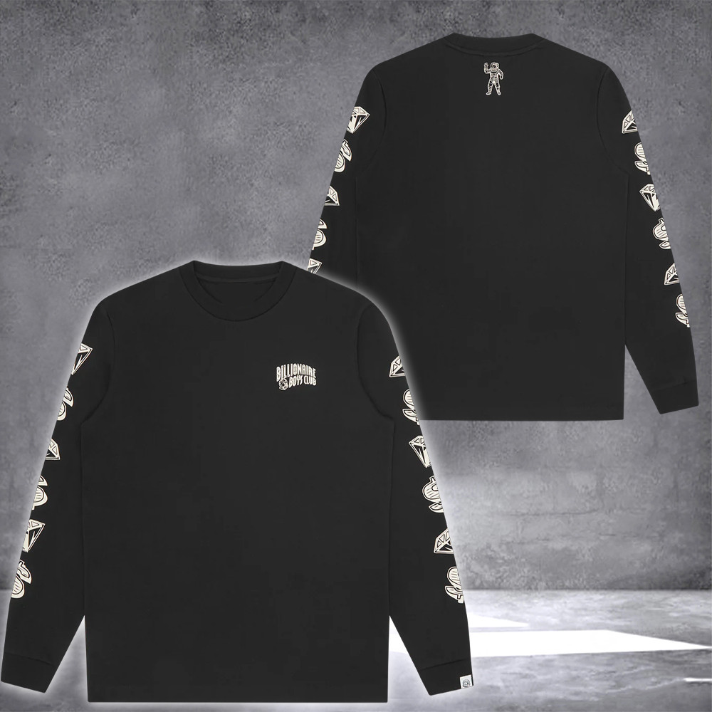 Billionaire Boys Club Merch Long Sleeve Shirt Diamonds And Dollars Astronaut Clothing-1 Billionaire Boys Club Merch Long Sleeve Shirt Diamonds And Dollars Astronaut Clothing-1