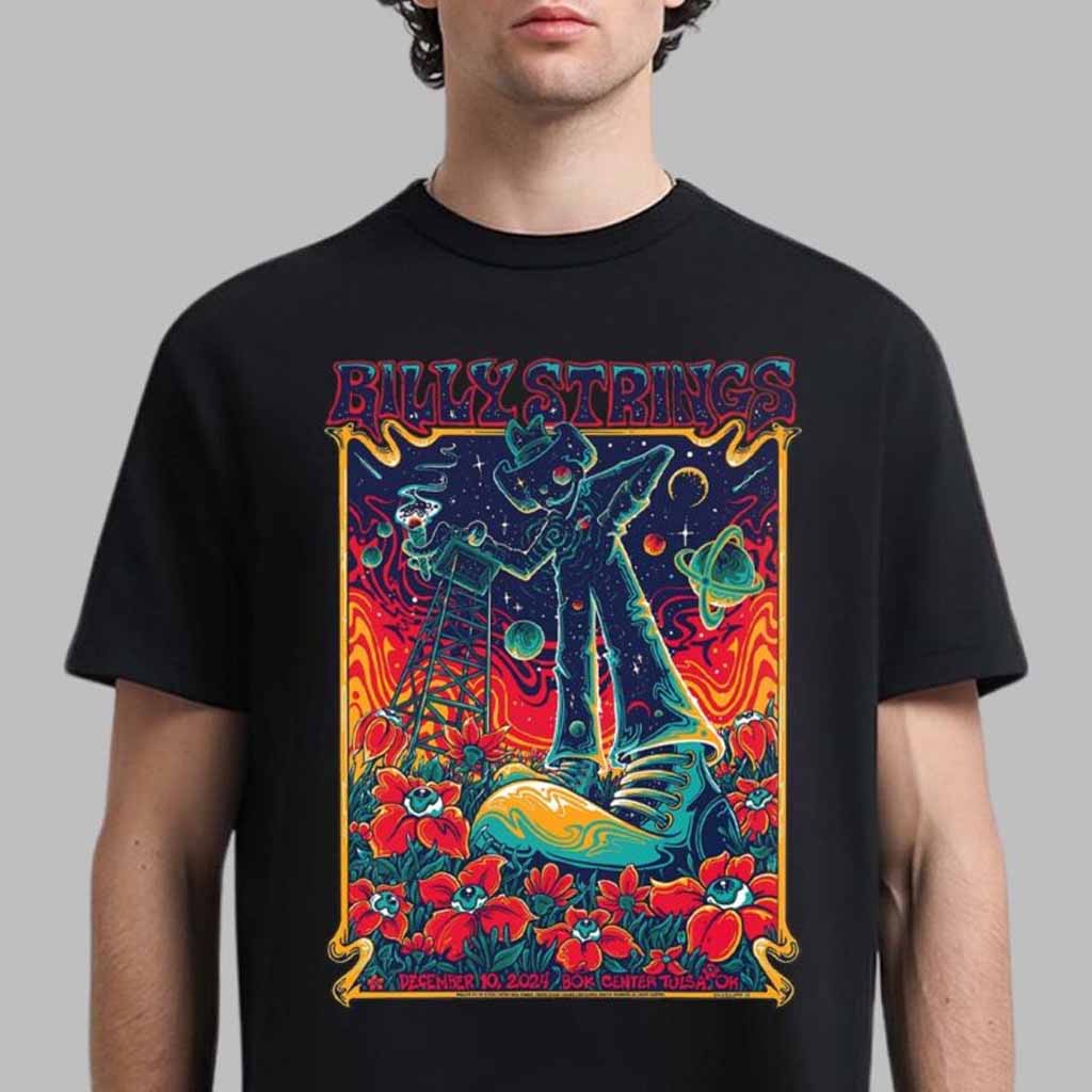 Billy Strings Poster For Show In Tulsa Oklahoma At Bok Center On December 10 2024 T-Shirt Billy Strings Merch Fans Gifts-1 Billy Strings Poster For Show In Tulsa Oklahoma At Bok Center On December 10 2024 T-Shirt Billy Strings Merch Fans Gifts-1