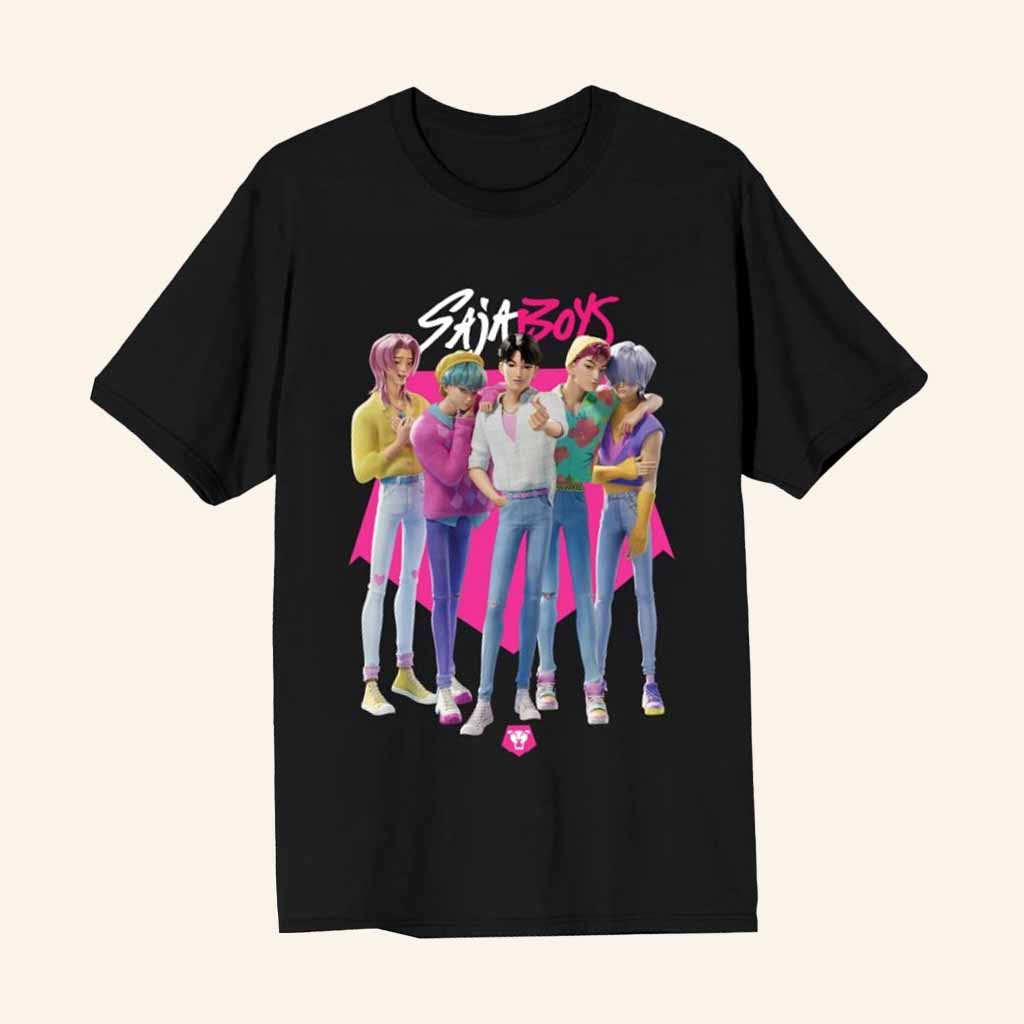 Bioworld Merch Kpop Demon Hunters Saja Boys T-Shirt Christmas Gifts For Friend-1 Bioworld Merch Kpop Demon Hunters Saja Boys T-Shirt Christmas Gifts For Friend-1
