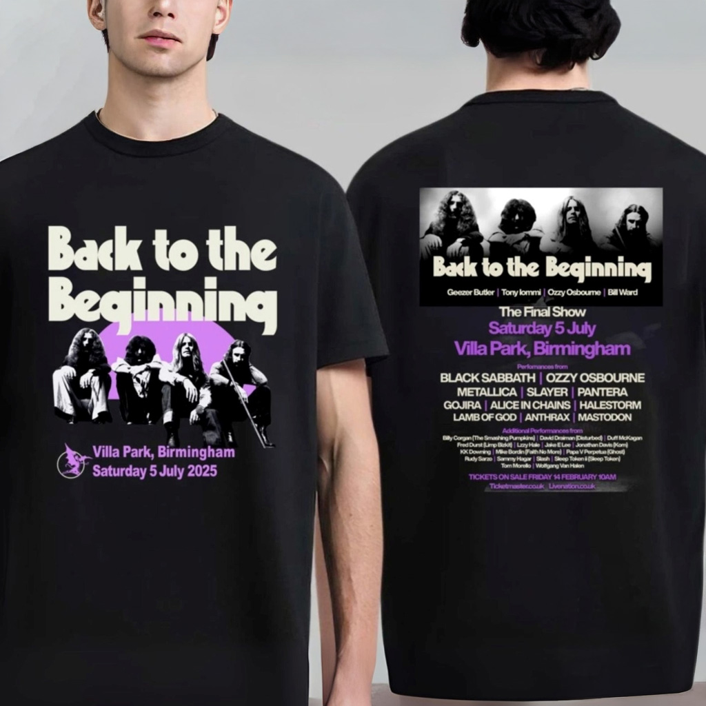 Black Sabbath Back To The Beginning 2025 T-Shirt Black Sabbath Merch Gifts For Fans-1