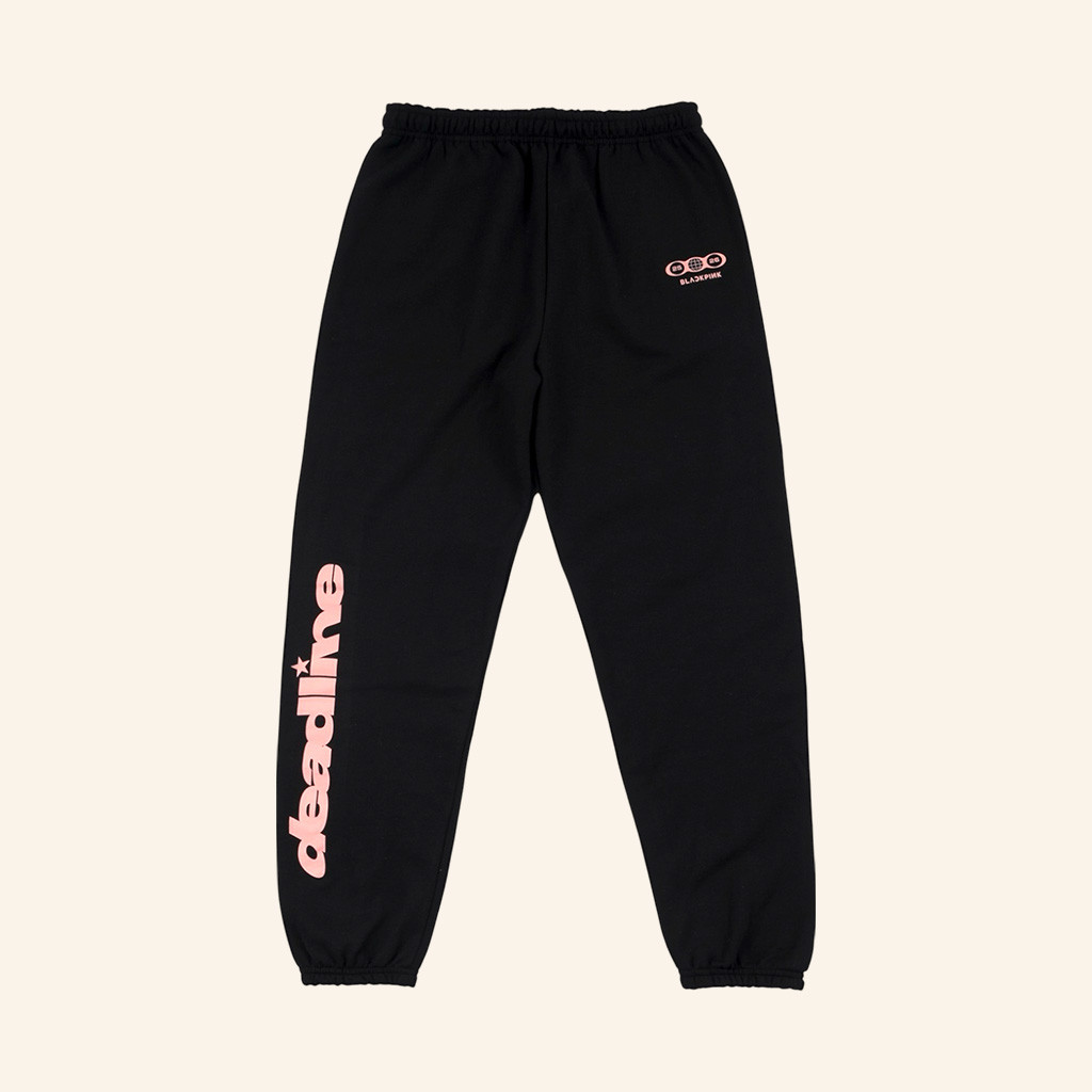 Blackpink Merch Deadline Black Sweatpants Best Gifts For Blackpink Fans-1 Blackpink Merch Deadline Black Sweatpants Best Gifts For Blackpink Fans-1