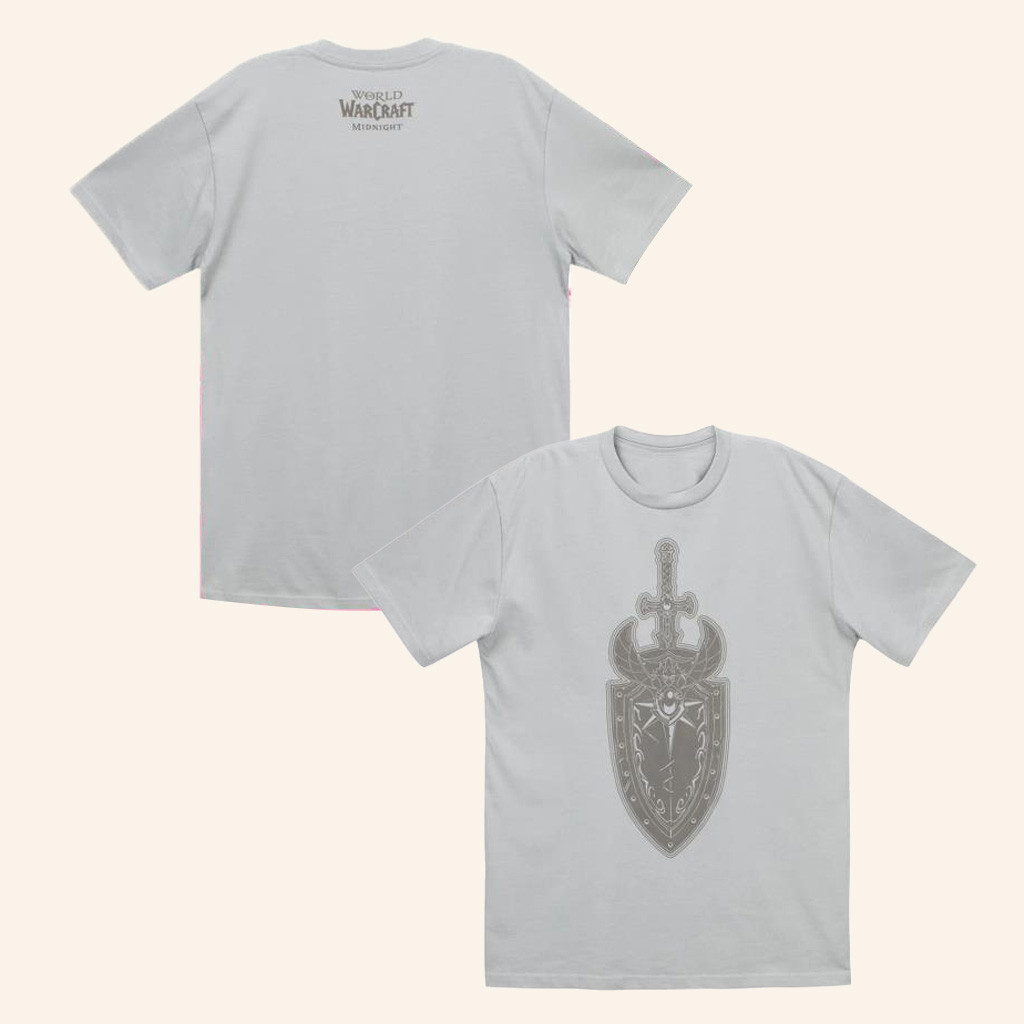 Blizzard Gear Merch World Of Warcraft Midnight Arator Grey T-Shirt Gifts For Him-1