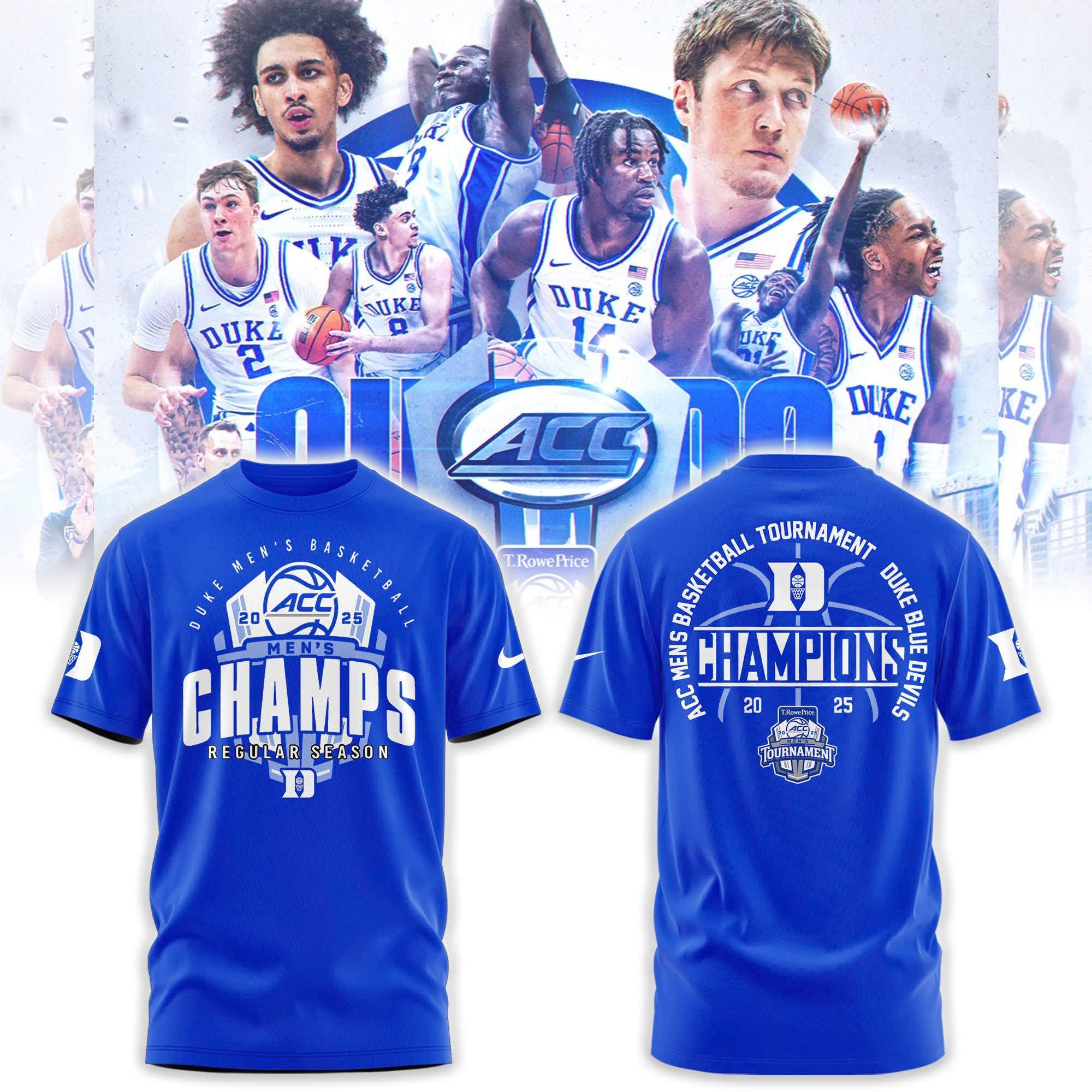 Blue Devils Duke ACC Championship Shirt 2025 Men's Basketball Tournament Winner-1 Blue Devils Duke ACC Championship Shirt 2025 Men's Basketball Tournament Winner-1
