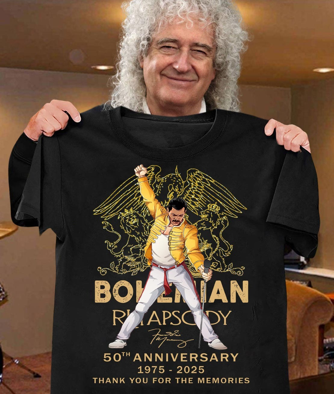 Bohemian Rhapsody Thank You For The Memories Shirt 50Th Anniversary Gifts For Fans-1