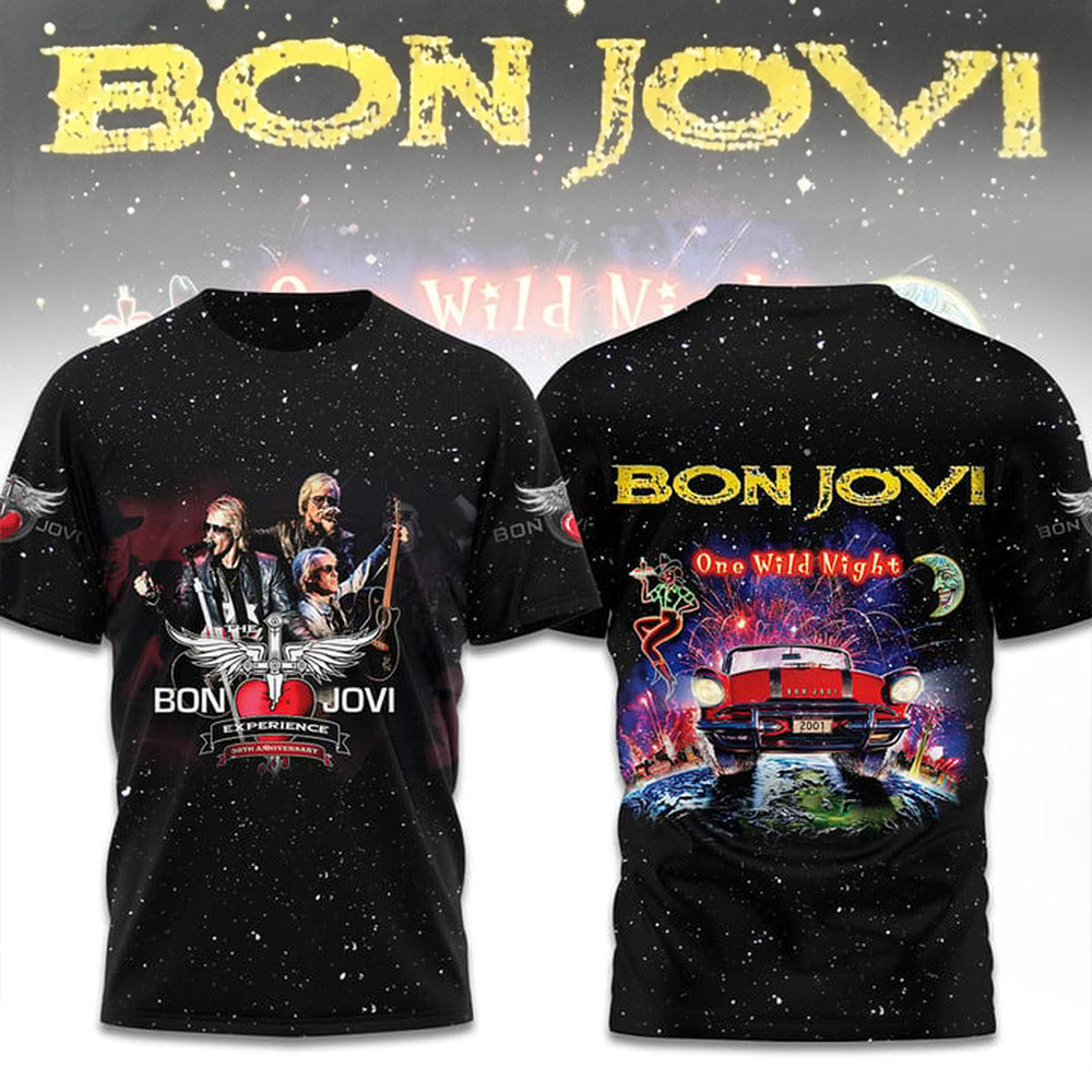 Bon Jovi One Wild Night T-Shirt Bon Jovi Merch Gifts For Husband-1 Bon Jovi One Wild Night T-Shirt Bon Jovi Merch Gifts For Husband-1