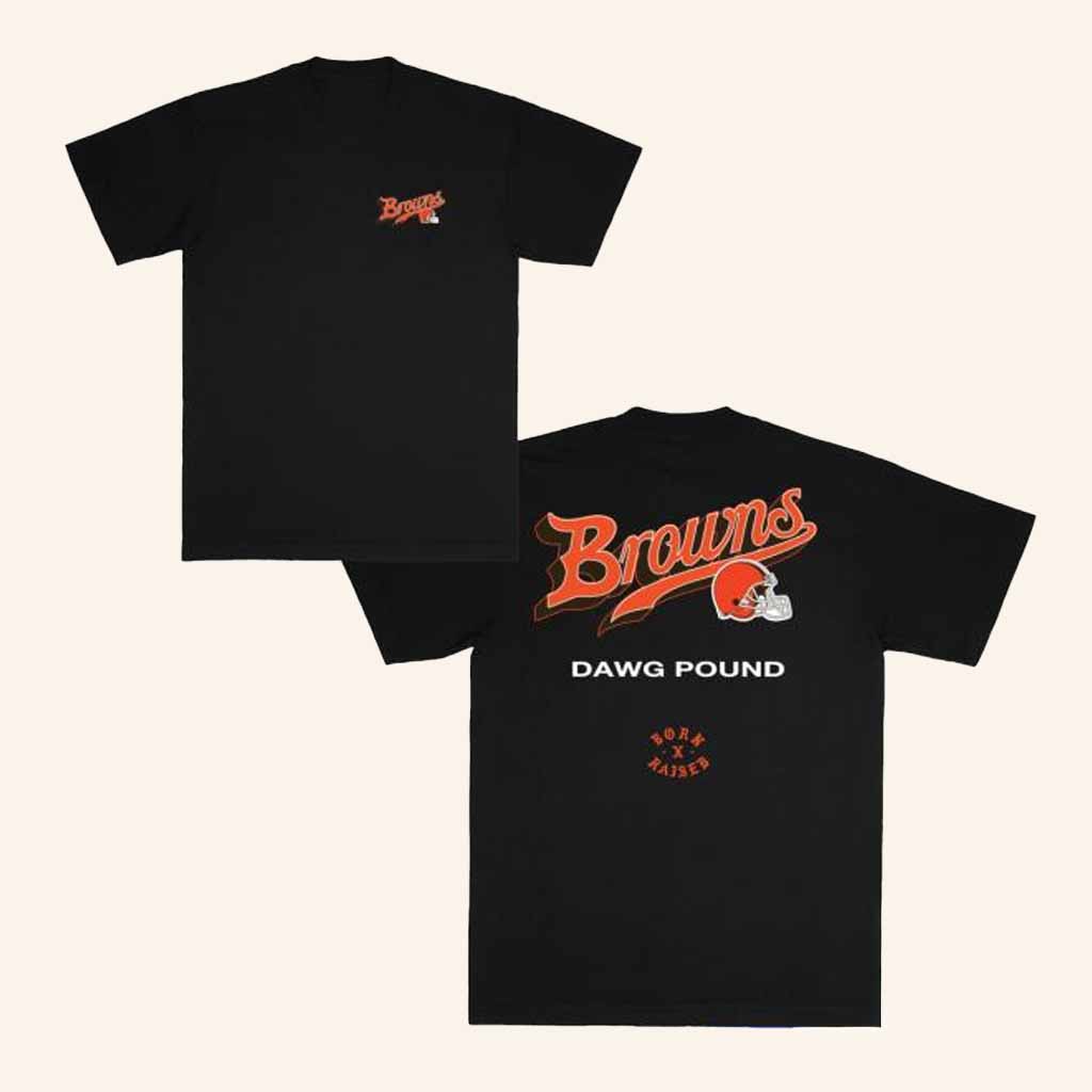 Born Raised Merch Born X Raised Browns Pro Script Shirt Best Gifts For Husband-1 Born Raised Merch Born X Raised Browns Pro Script Shirt Best Gifts For Husband-1