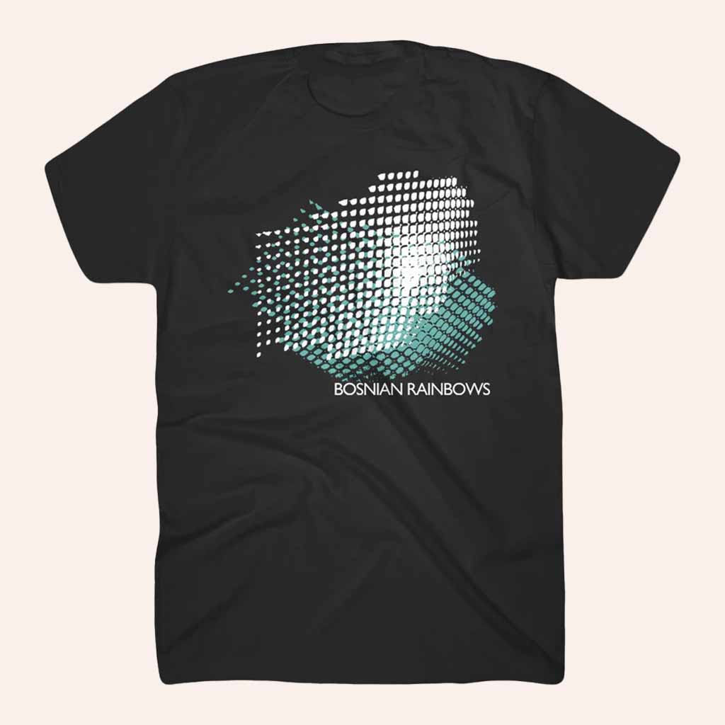 Bosnian Rainbows Merch Grid Black T-Shirt Gifts For Rock Lovers-1 Bosnian Rainbows Merch Grid Black T-Shirt Gifts For Rock Lovers-1