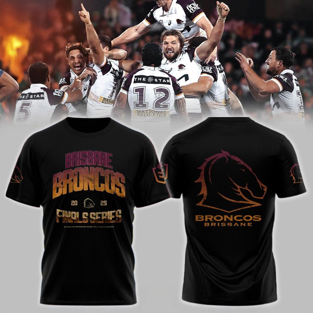Brisbane Broncos 2025 NRL Finals T-Shirt Brisbane Broncos Merch Gift For Fans-1