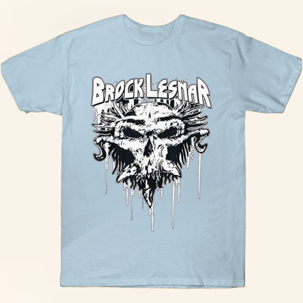 Brock Lesnar Carnage Skull T-Shirt Brock Lesnar Merch Gifts For WWE Fans-1