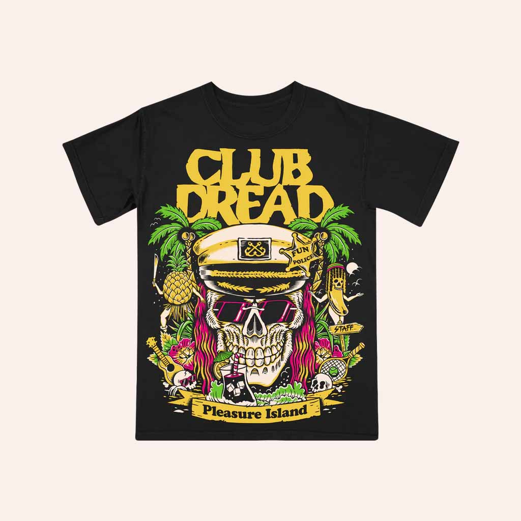 Broken Lizard Merch Creeporama Club Dread Fun Police T-Shirt Christmas Gift Ideas-1