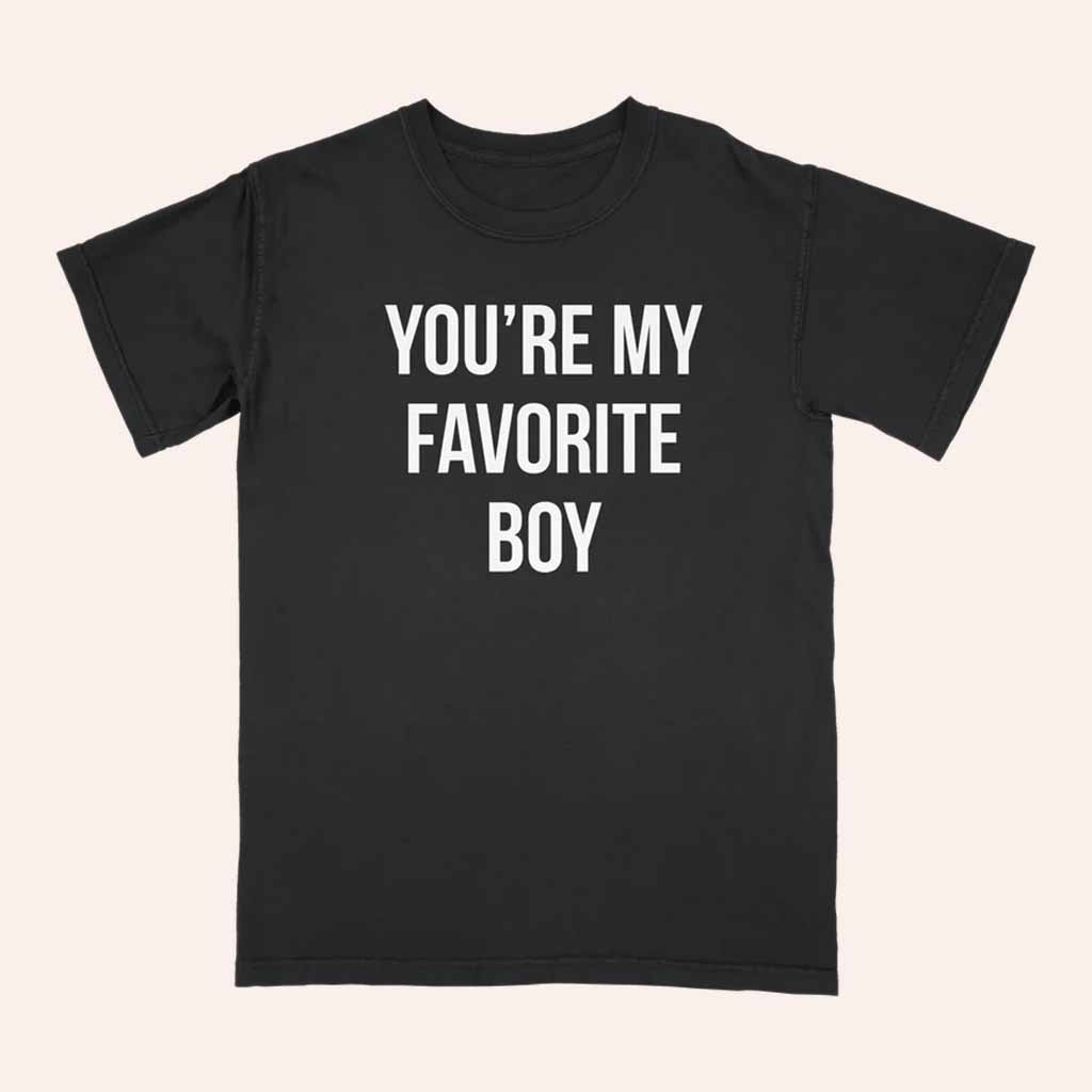 Bryce Xavier Merch You're My Favorite Boy Black T-Shirt Gift Ideas For Music Lovers-1