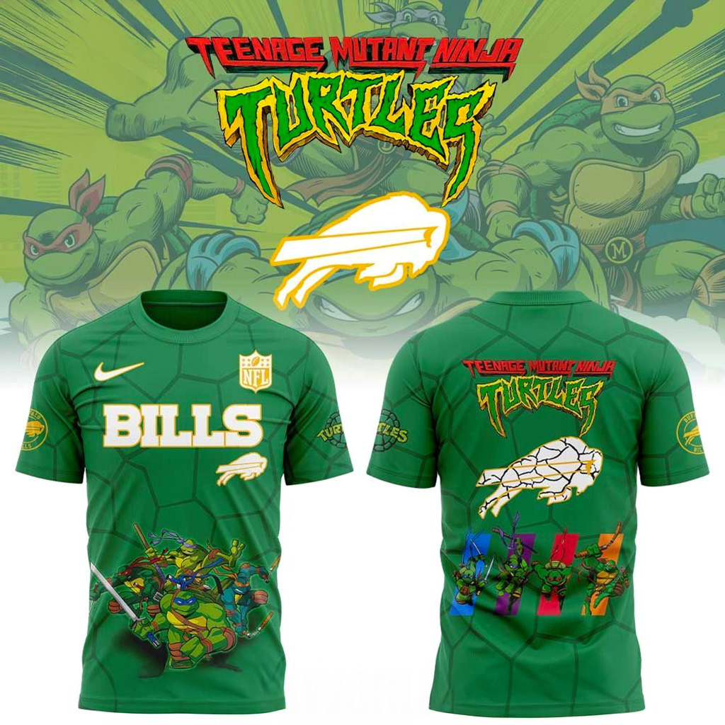 Buffalo Bills Ninja Turtles T-Shirt Buffalo Bills Merch Football Fan Gift Ideas-1