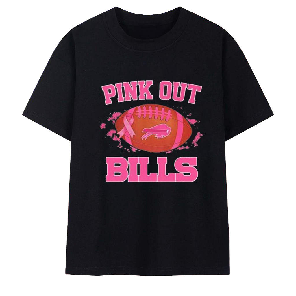 Buffalo Bills Pink Out Logo 2025 T-Shirt Breast Cancer Awareness Buffalo Bills Merch-1 Buffalo Bills Pink Out Logo 2025 T-Shirt Breast Cancer Awareness Buffalo Bills Merch-1
