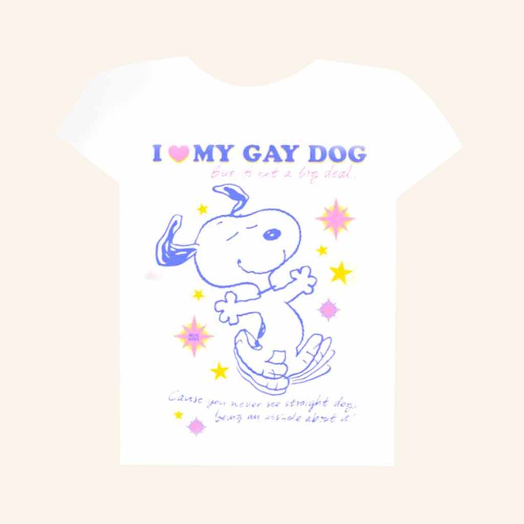 Bug Girl 200 Merch Snoopy I Love My Gay T-Shirt Funny Christmas Gift For Friend-1 Bug Girl 200 Merch Snoopy I Love My Gay T-Shirt Funny Christmas Gift For Friend-1