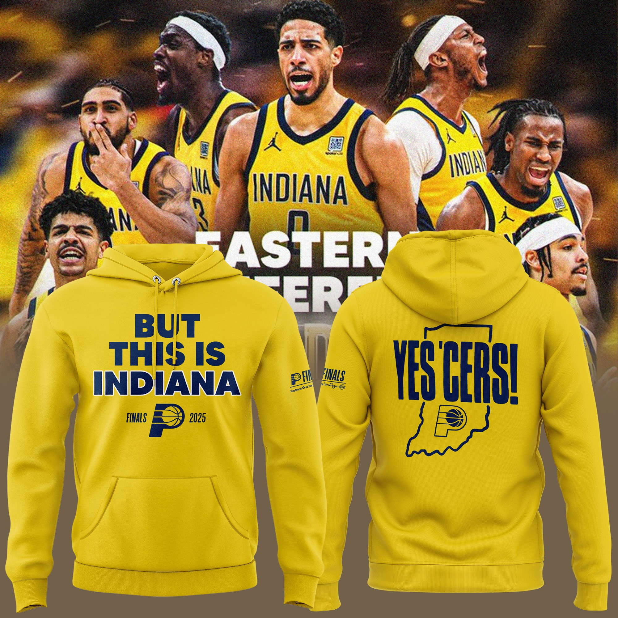 But This Is Indiana Hoodie Yes 'Cers Indiana Pacers NBA Yellow Gold Basketball True Fan Merch-1 But This Is Indiana Hoodie Yes 'Cers Indiana Pacers NBA Yellow Gold Basketball True Fan Merch-1
