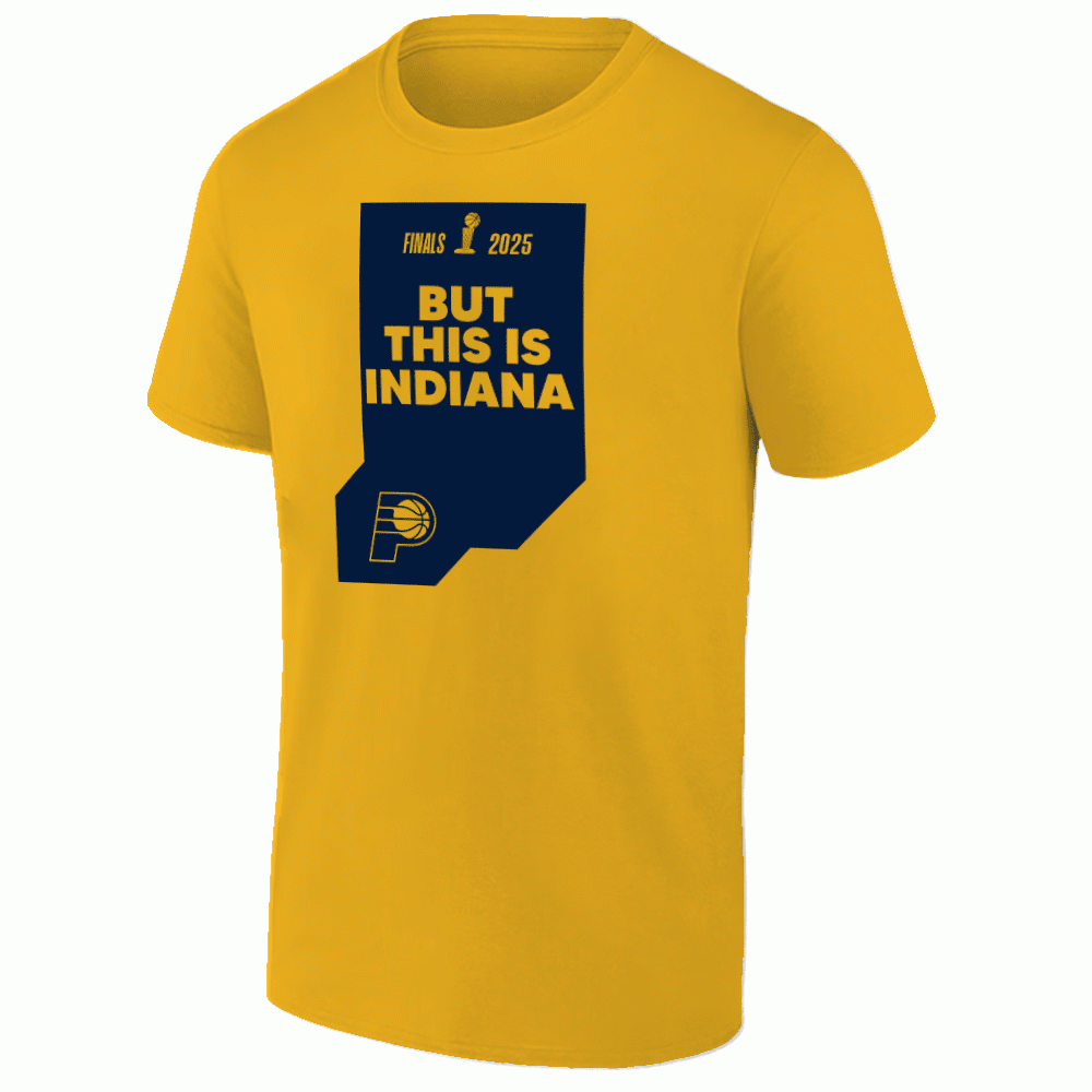 But This Is Indiana Shirt Pacers Final NBA 2025 T-Shirt Yellow Gold Basketball Fan Merch-1 But This Is Indiana Shirt Pacers Final NBA 2025 T-Shirt Yellow Gold Basketball Fan Merch-1