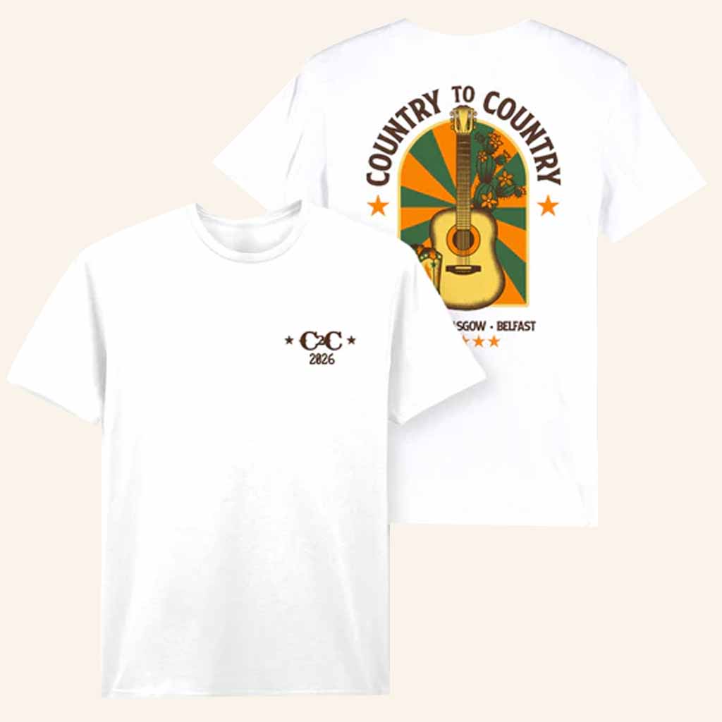 C2C Country To Country Merch 2026 Tour White T-Shirt Christmas Ideas For Him-1 C2C Country To Country Merch 2026 Tour White T-Shirt Christmas Ideas For Him-1