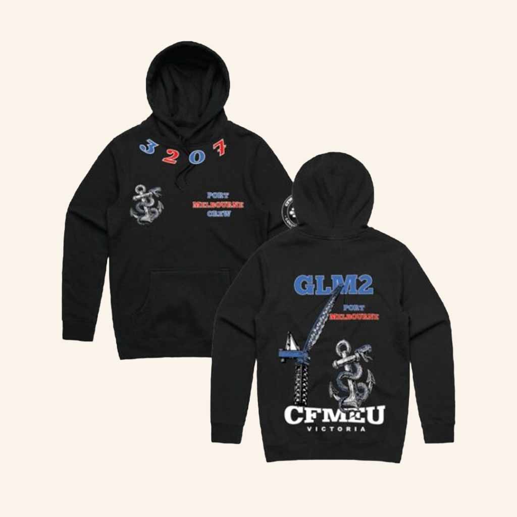 CFMEU Merch Glm2 Port Melbourne Hoodie Birthday Present For Son-1 CFMEU Merch Glm2 Port Melbourne Hoodie Birthday Present For Son-1