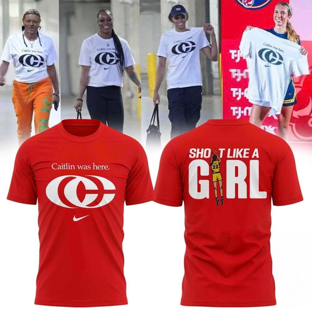 Caitlin Clark Merch Caitlin Was Here T-Shirt Shot Like A Girl Shirt Gifts For Sister-1 Caitlin Clark Merch Caitlin Was Here T-Shirt Shot Like A Girl Shirt Gifts For Sister-1