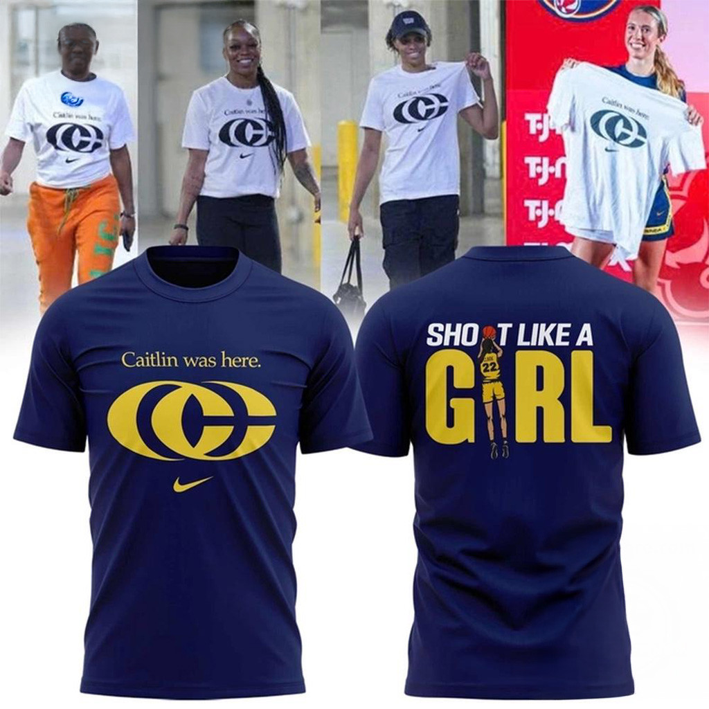 Caitlin Was Here T-Shirt Shot Like A Girl Shirt Caitlin Clark Merch Fans Gifts-1