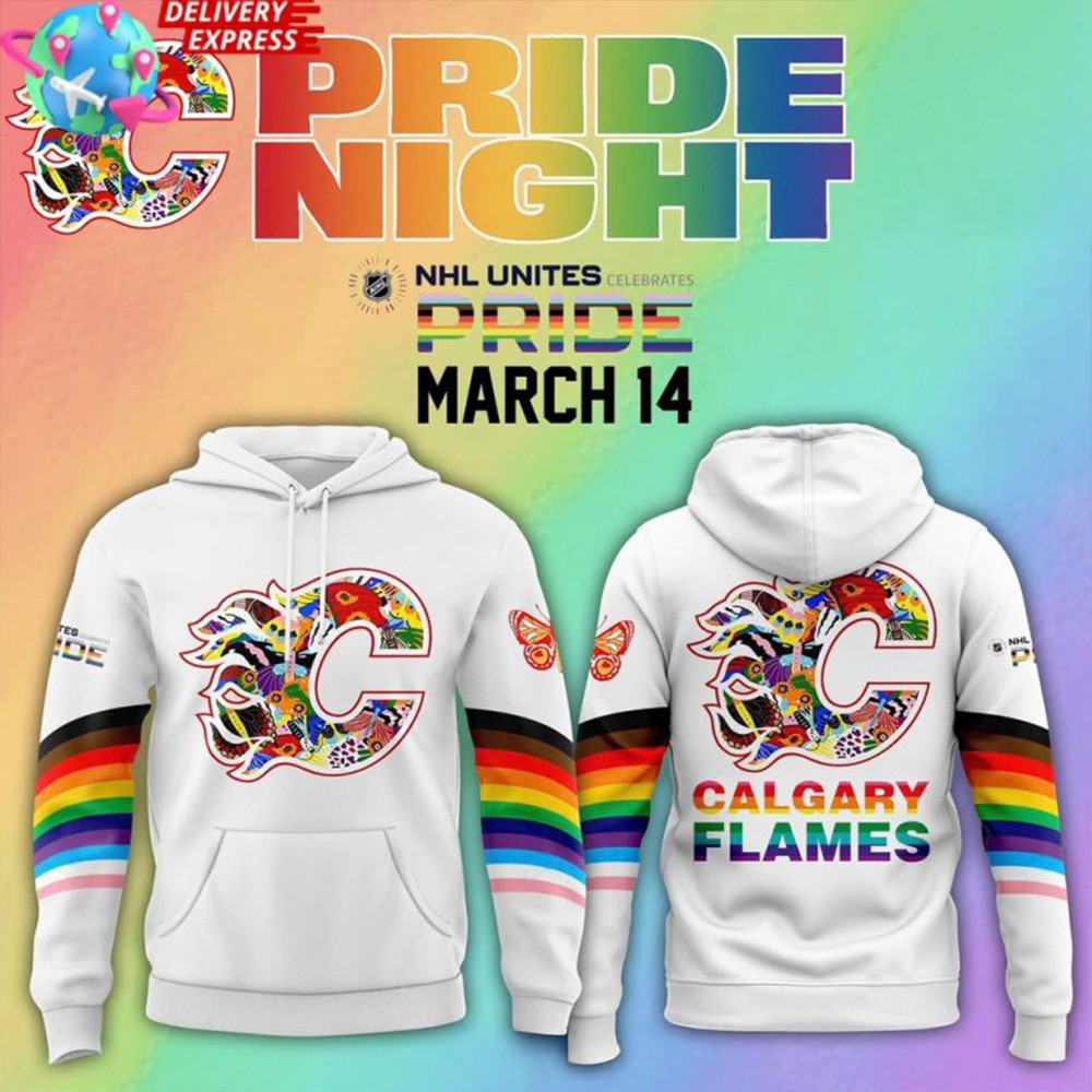 Calgary Flames Pride Night 2025 NHL Hoodie Gifts For Father's Day From Son-1 Calgary Flames Pride Night 2025 NHL Hoodie Gifts For Father's Day From Son-1