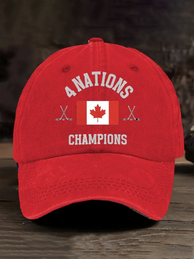 Canada 4 Nations Face-Off Champions 2025 Hat Hockey Canada Wins Championship-1 Canada 4 Nations Face-Off Champions 2025 Hat Hockey Canada Wins Championship-1