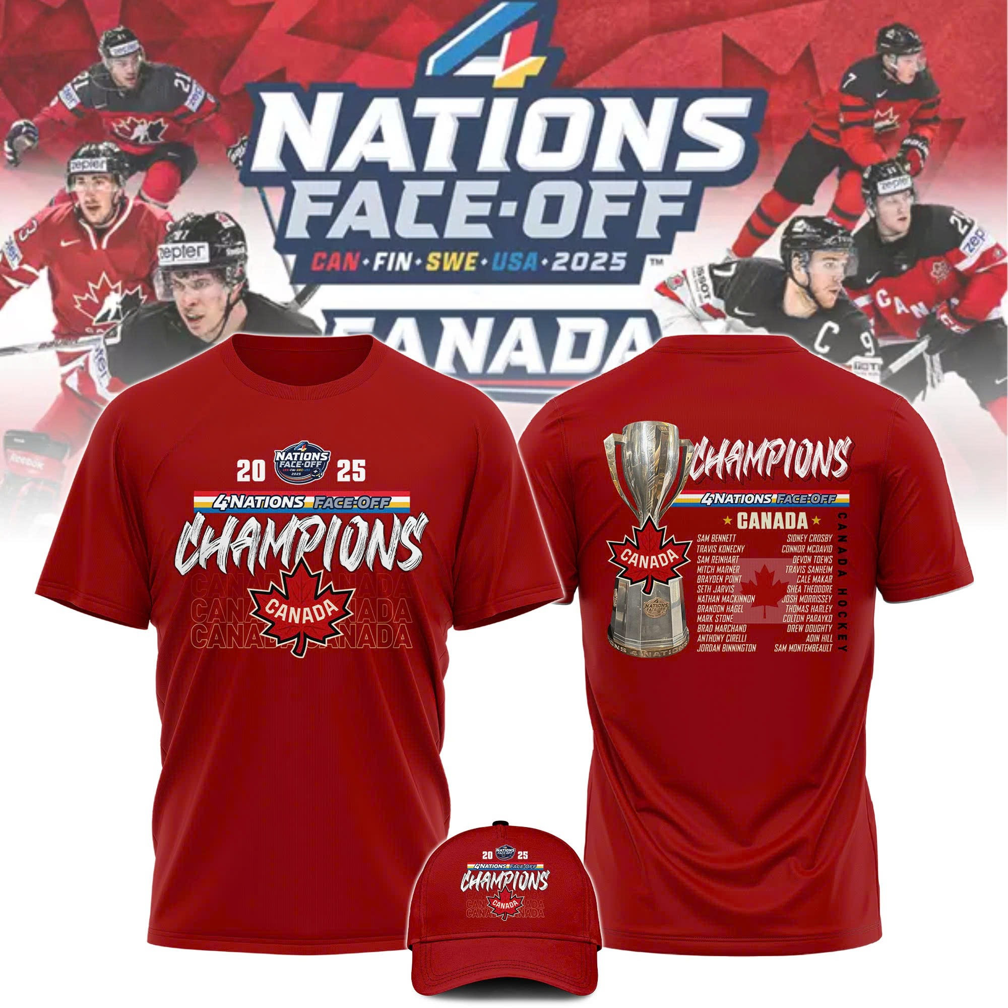 Canada Fanatics 4 Nation Face-Off Champions 2025 Shirt Victory Canada Hockey Championship-1 Canada Fanatics 4 Nation Face-Off Champions 2025 Shirt Victory Canada Hockey Championship-1