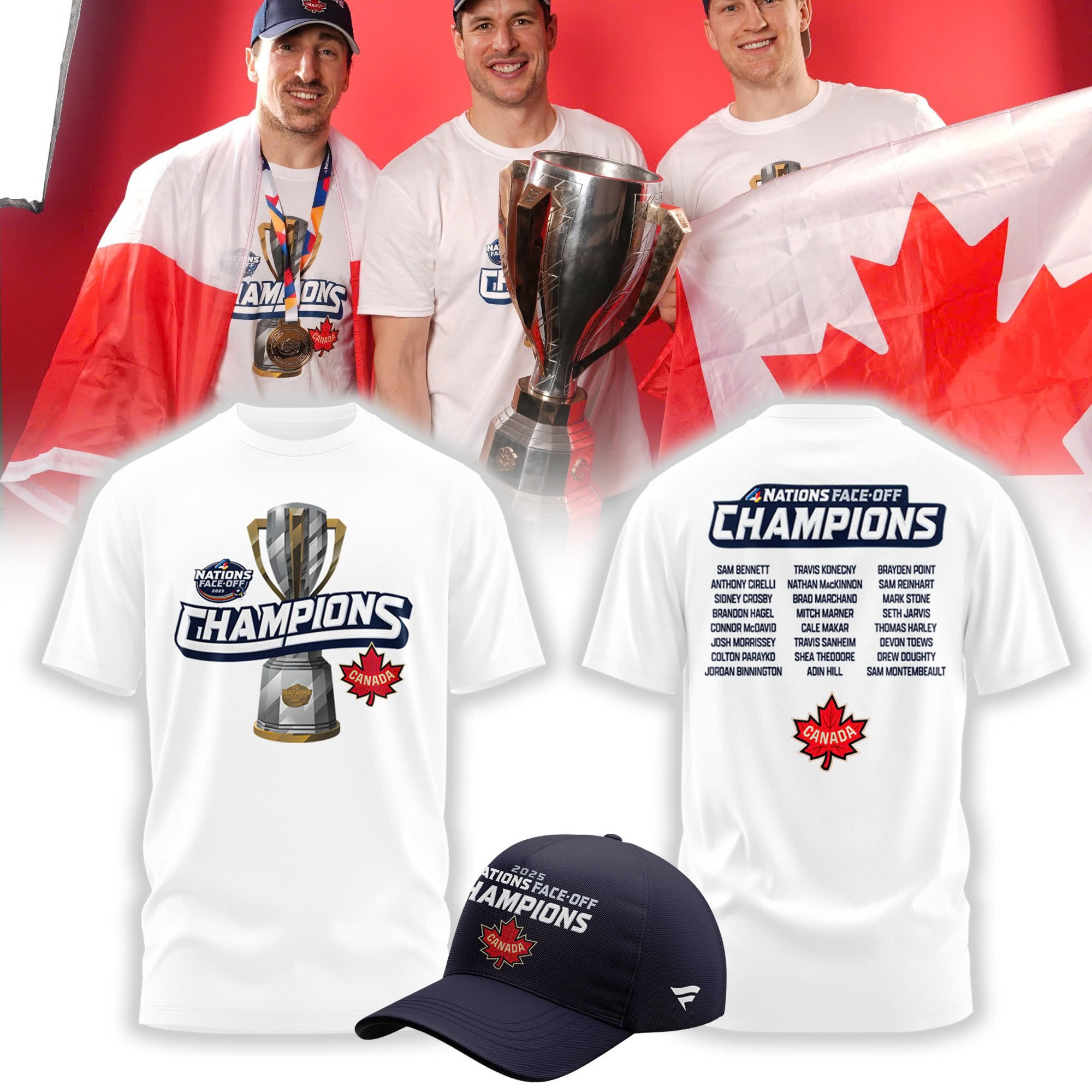 Canada Fanatics Hockey 4 Nation Face-Off Champions 2025 Shirt Canada Champions Gear Merch-1 Canada Fanatics Hockey 4 Nation Face-Off Champions 2025 Shirt Canada Champions Gear Merch-1