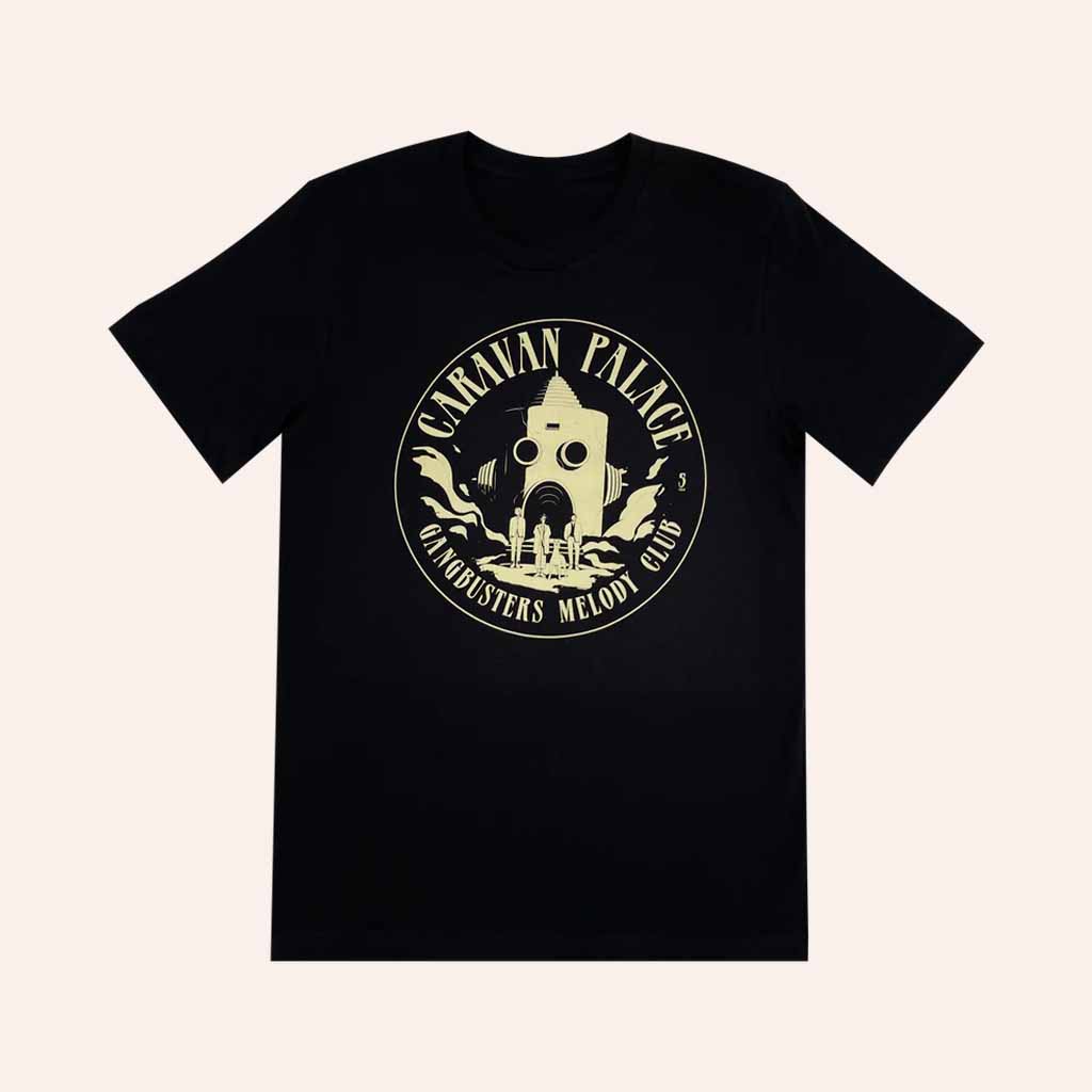Caravan Palace Merch Gangbusters Melody Club Logo T-Shirt Best Gift For Husband-1