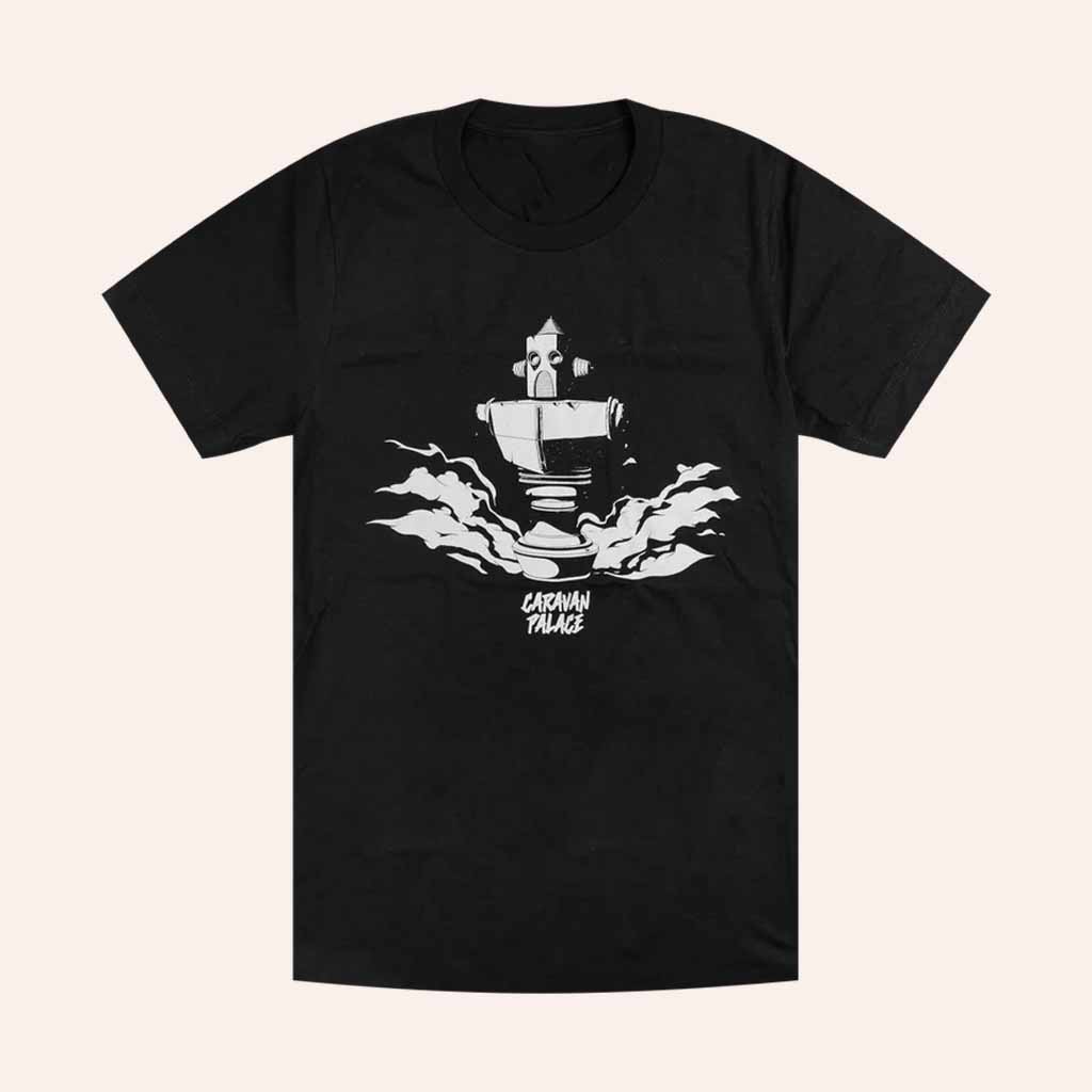 Caravan Palace Merch Wings Black T-Shirt Christmas Gift Ideas For Him-1