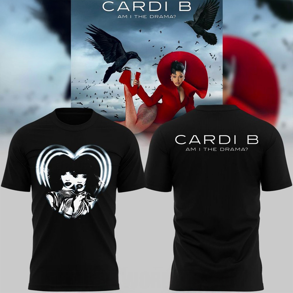 Cardi B Merch Cardi B Am I The Drama T-Shirt Gift For Rap Lovers-1
